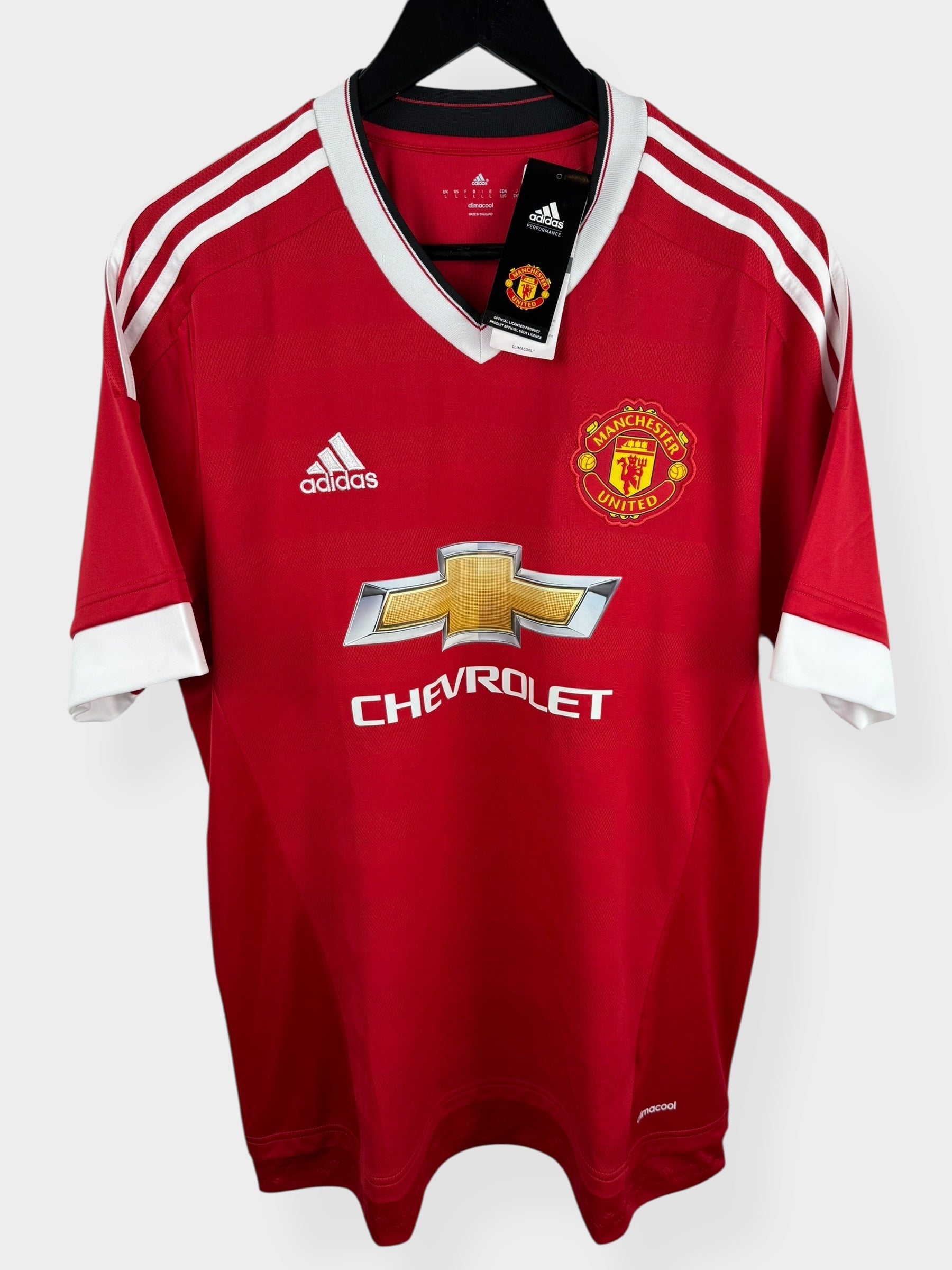 2015-16 MANCHESTER UNITED HOME SHIRT L - Authentic Football Club