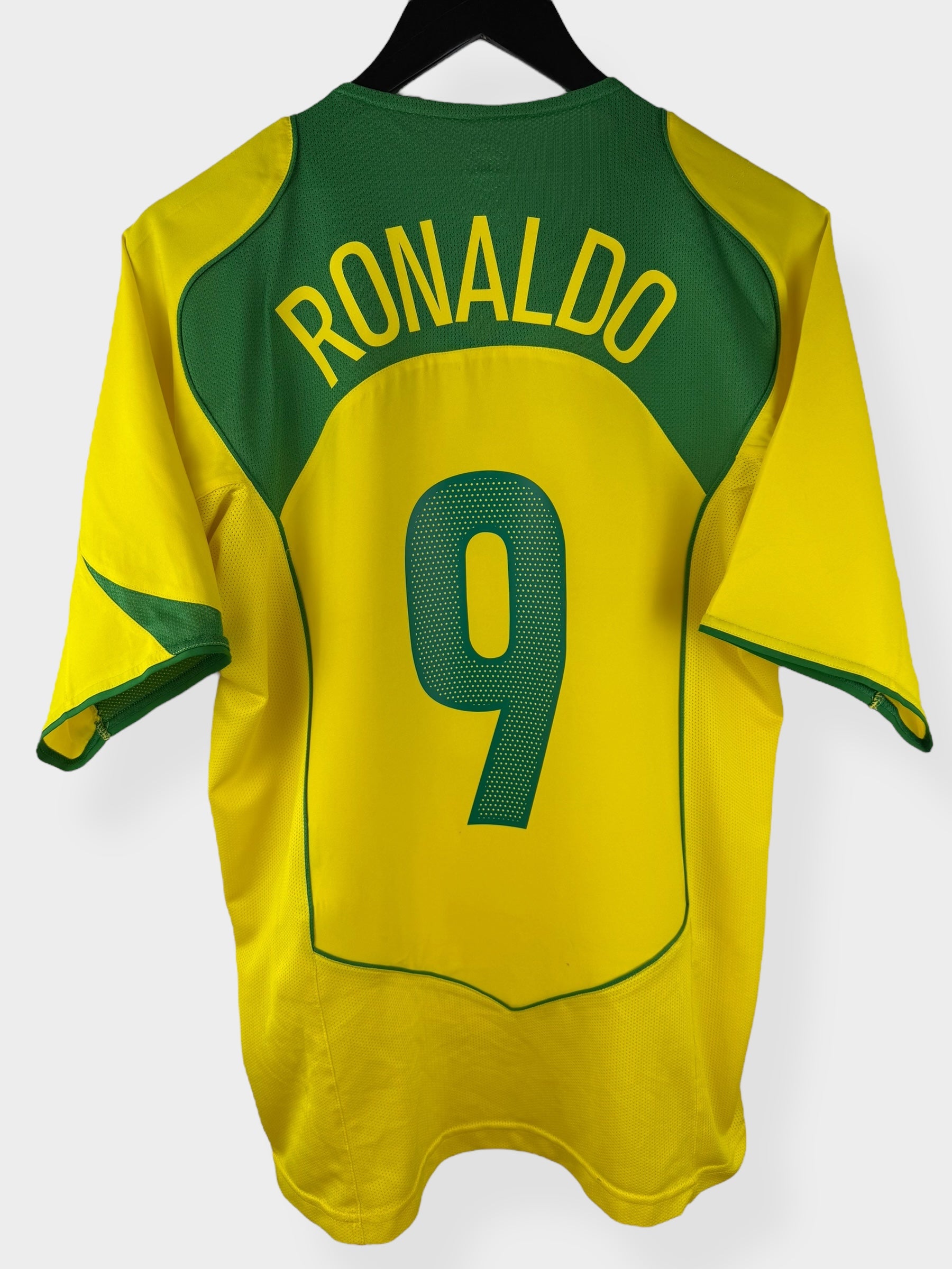 2004-06 BRAZIL HOME SHIRT RONALDO #9 M