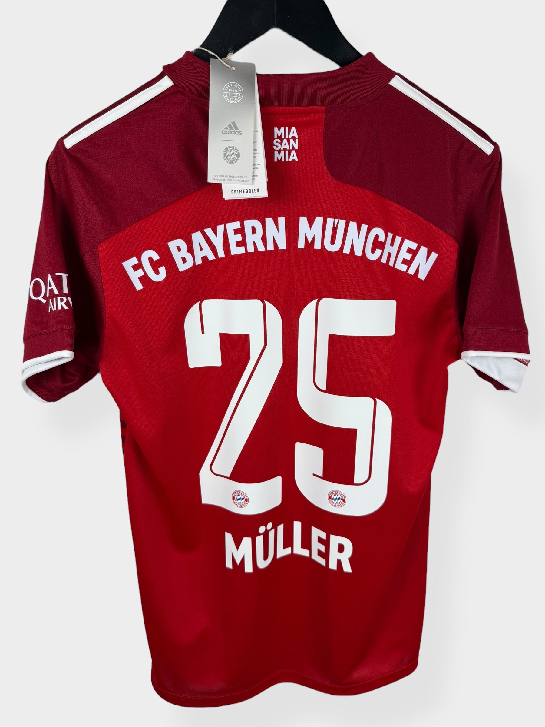2021-22 BAYERN MUNICH HOME SHIRT MULLER #25 S - Authentic Football Club