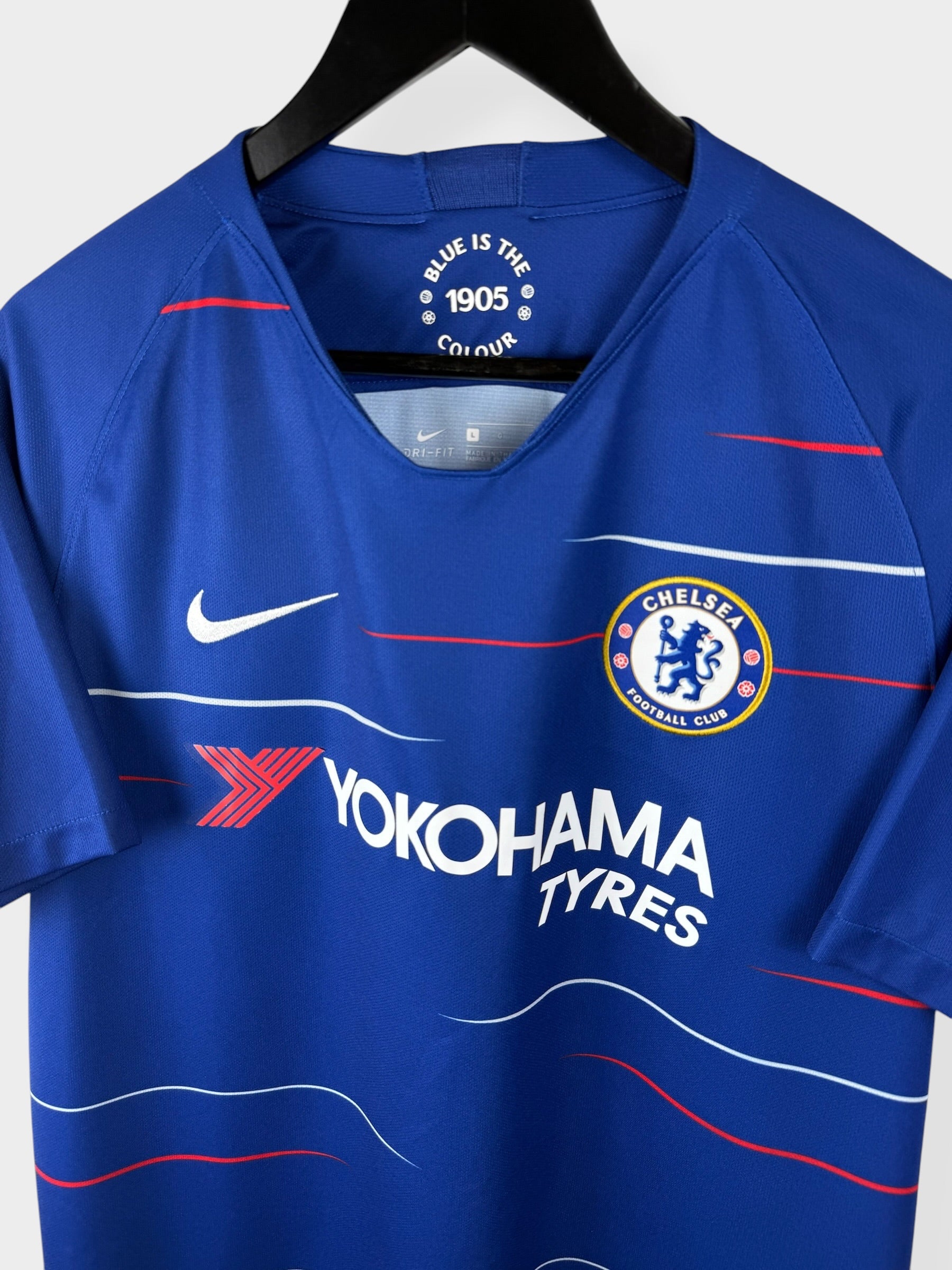 2018-19 CHELSEA HEIMTRIKOT HAZARD #10 L