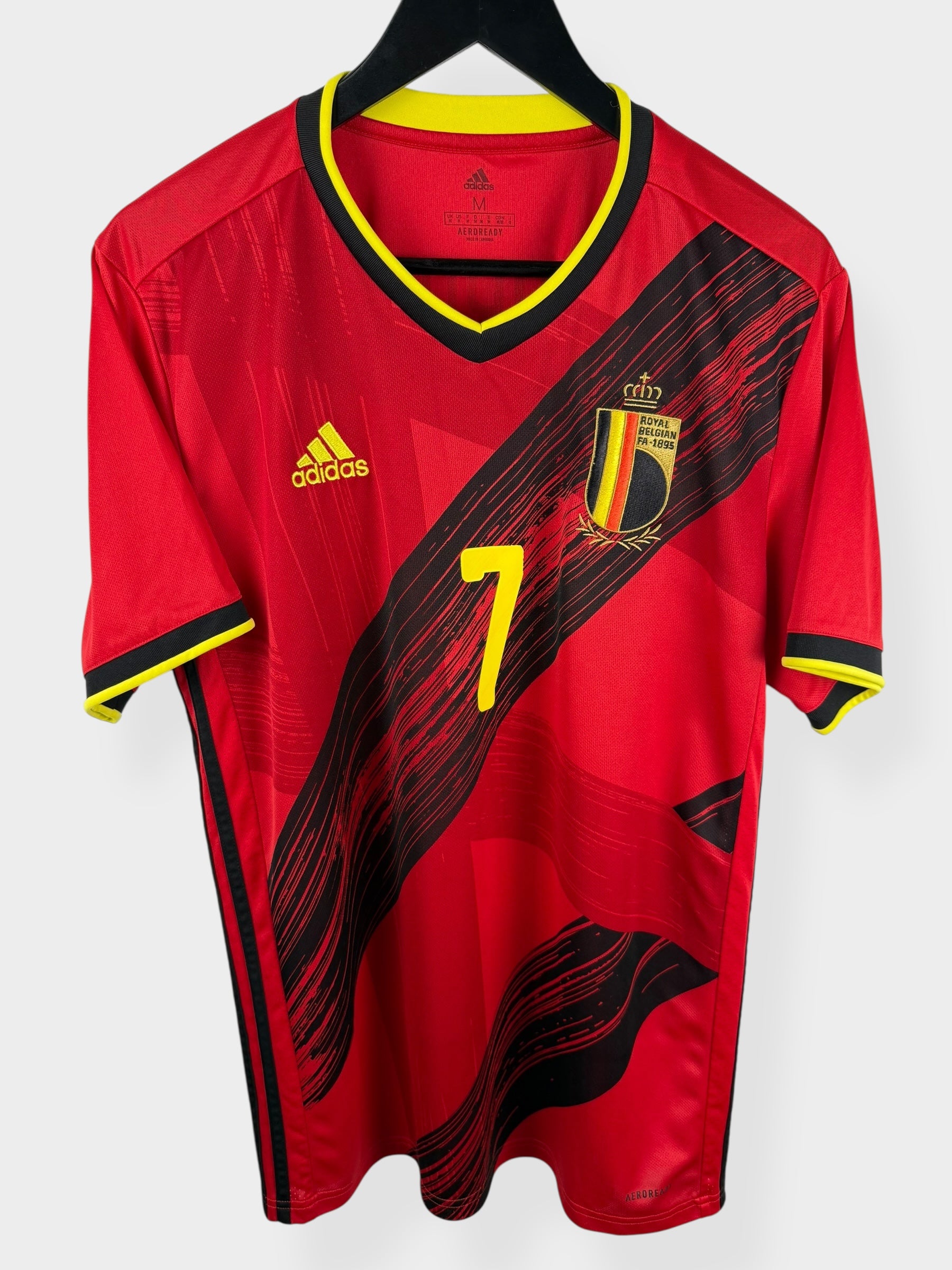 2020-21 BELGIUM HOME SHIRT DE BRUYNE #7 M - Authentic Football Club