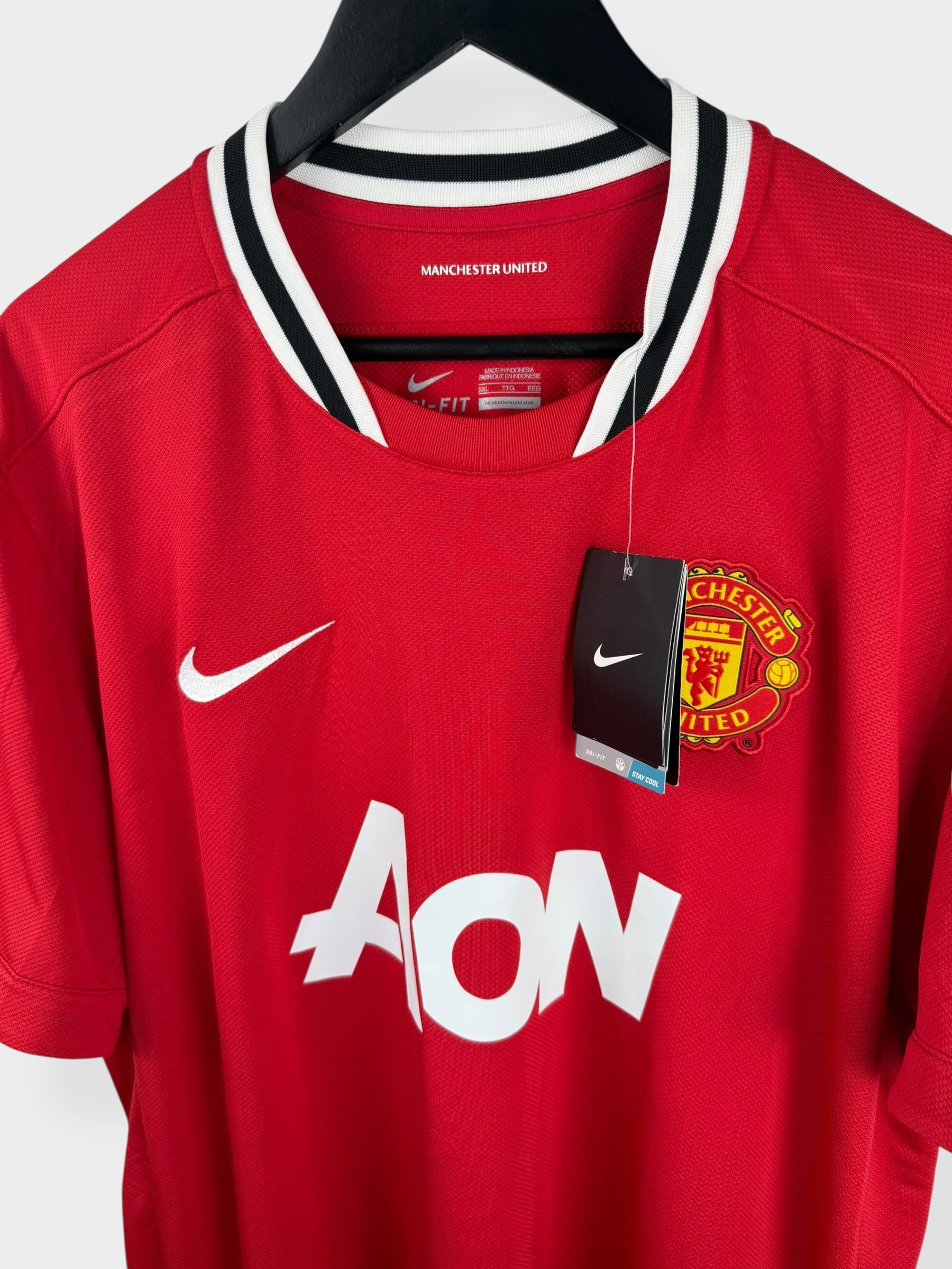 2011-12 MANCHESTER UNITED HOME SHIRT SCHOLES #18 XXL - Authentic Football Club