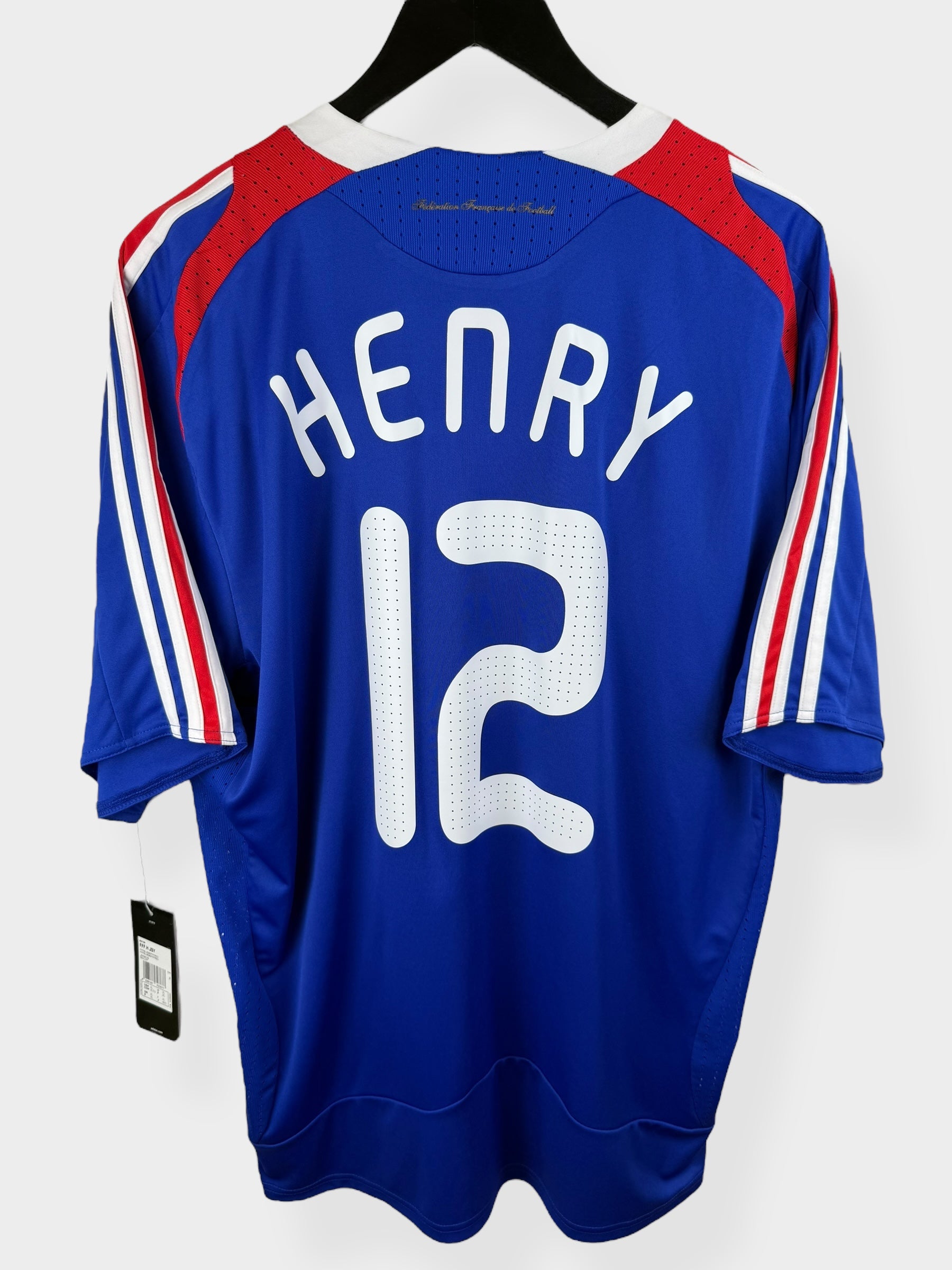 2007-08 FRANCE HOME SHIRT HENRY #12 XL - Authentic Football Club