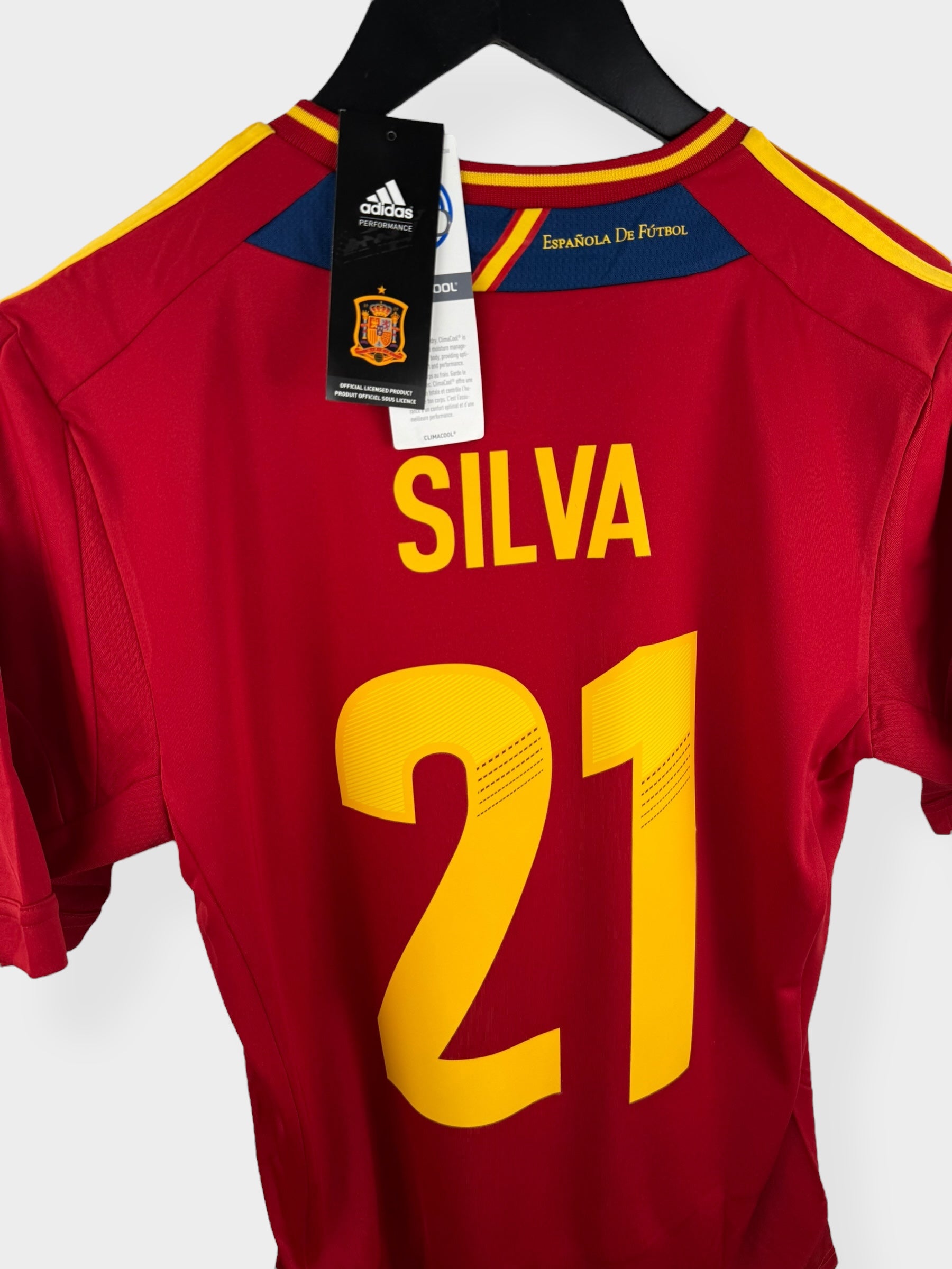2011-12 SPAIN HOME SHIRT SILVA #21 S