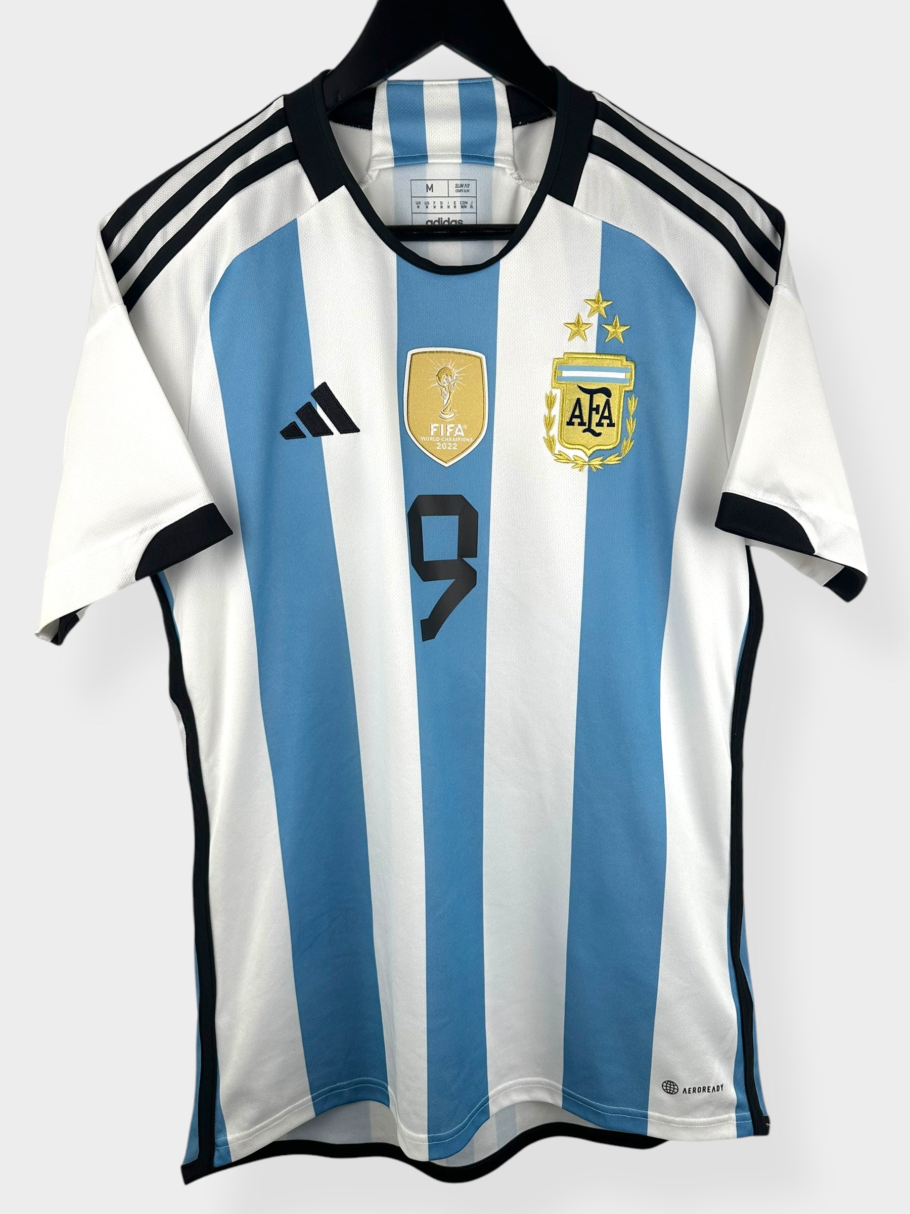 2022-23 ARGENTINA HOME SHIRT ALVAREZ #9 M