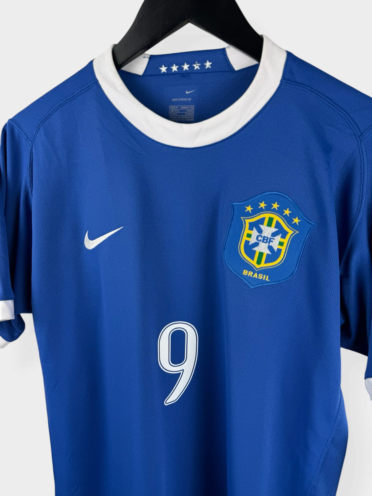 2006-08 BRAZIL AWAY SHIRT RONALDO #9 M - Authentic Football Club