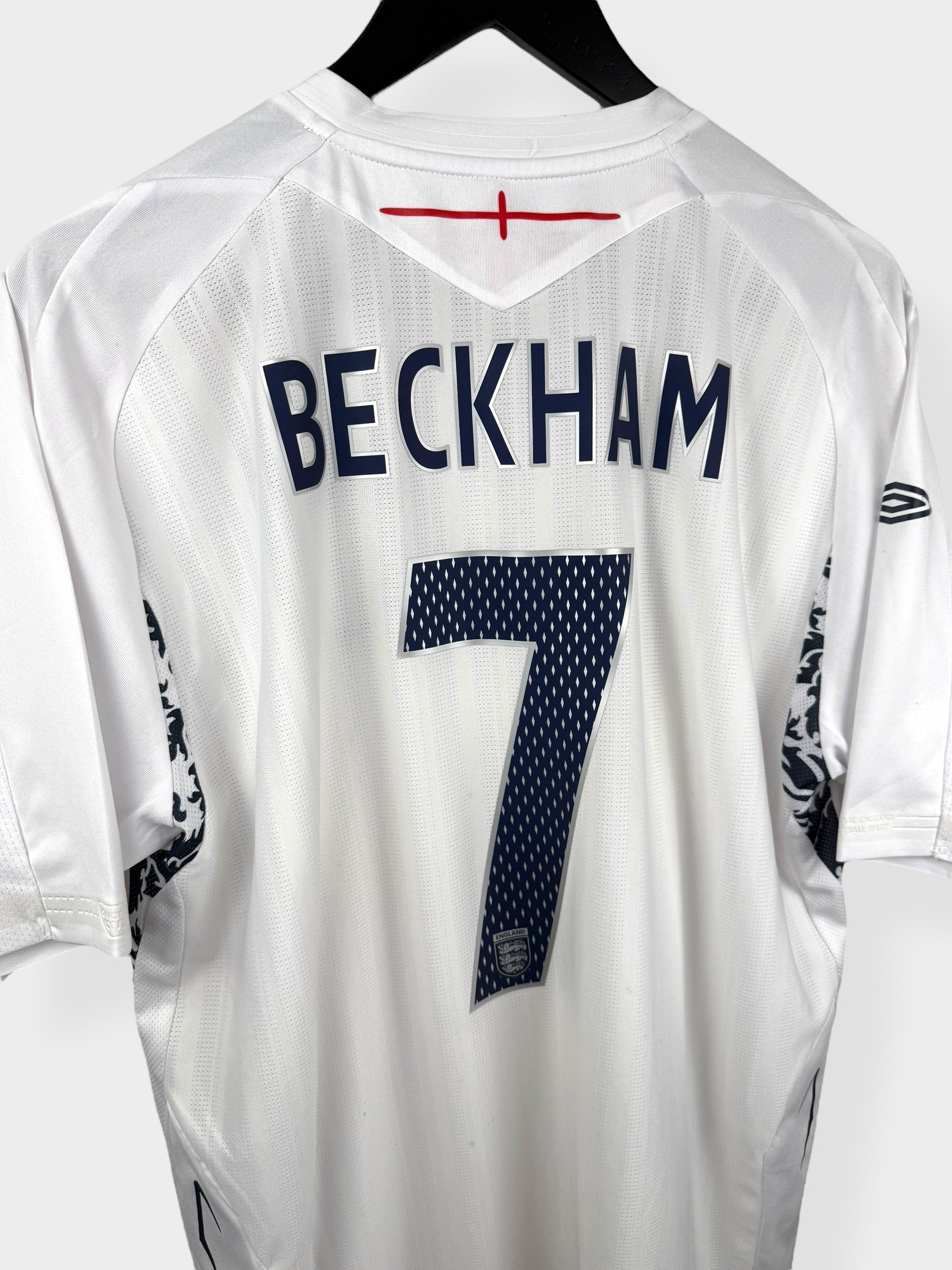2007-09 ENGLAND HOME SHIRT BECKHAM #7 XL