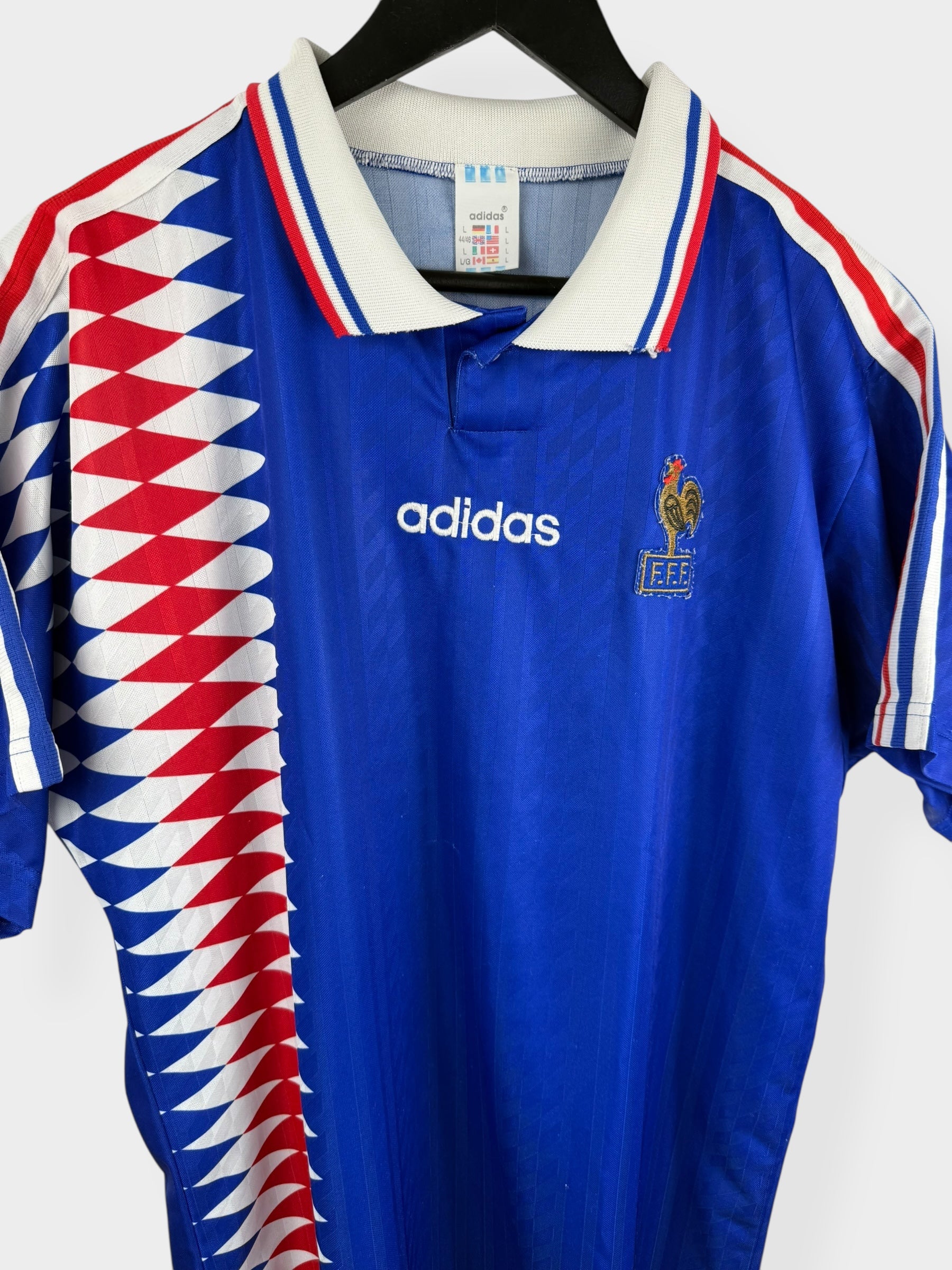 1994-96 FRANCE HOME SHIRT L - Authentic Football Club