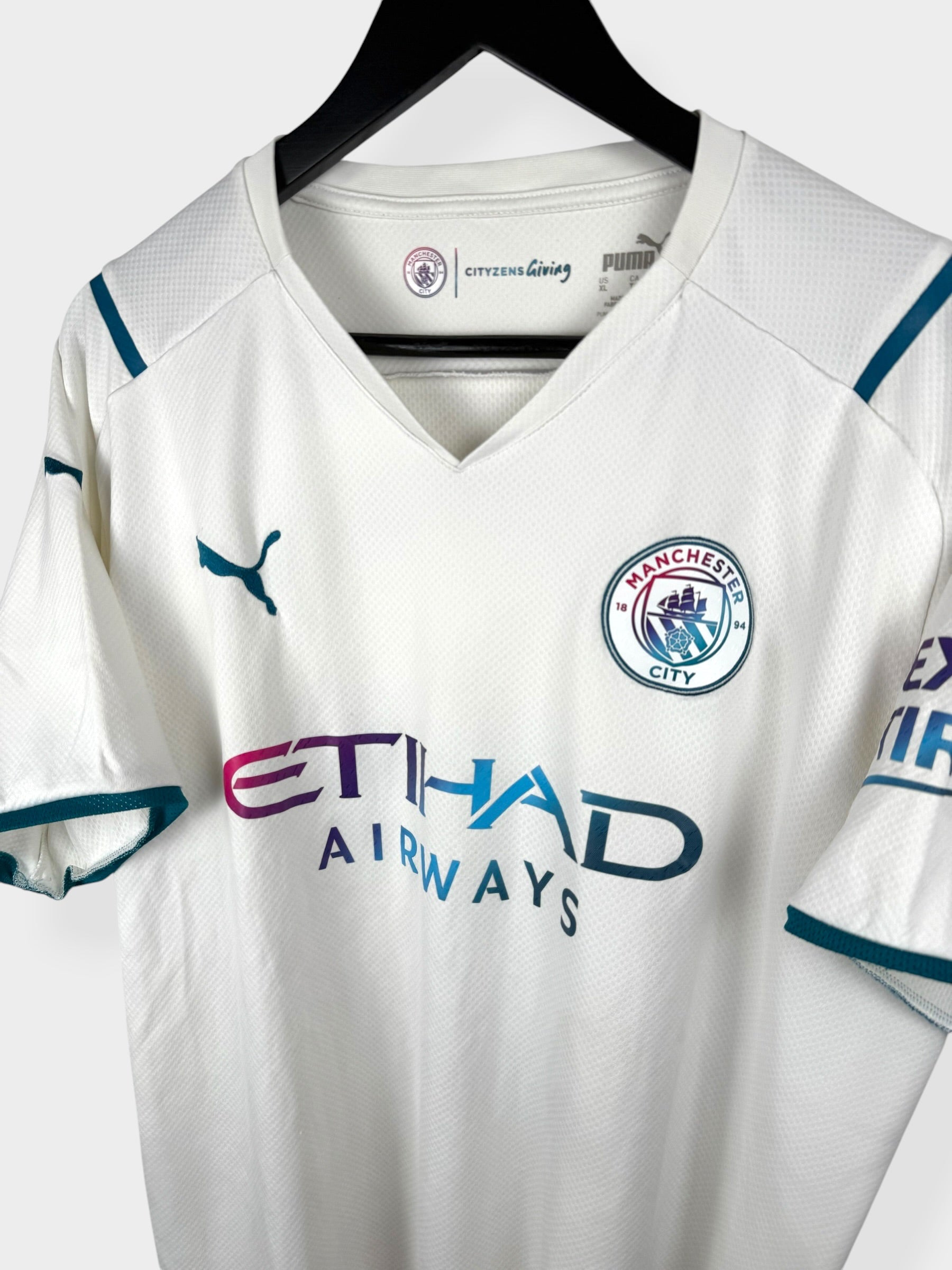 MAILLOT EXTÉRIEUR MANCHESTER CITY 2021-22 DE BRUYNE #17 XL