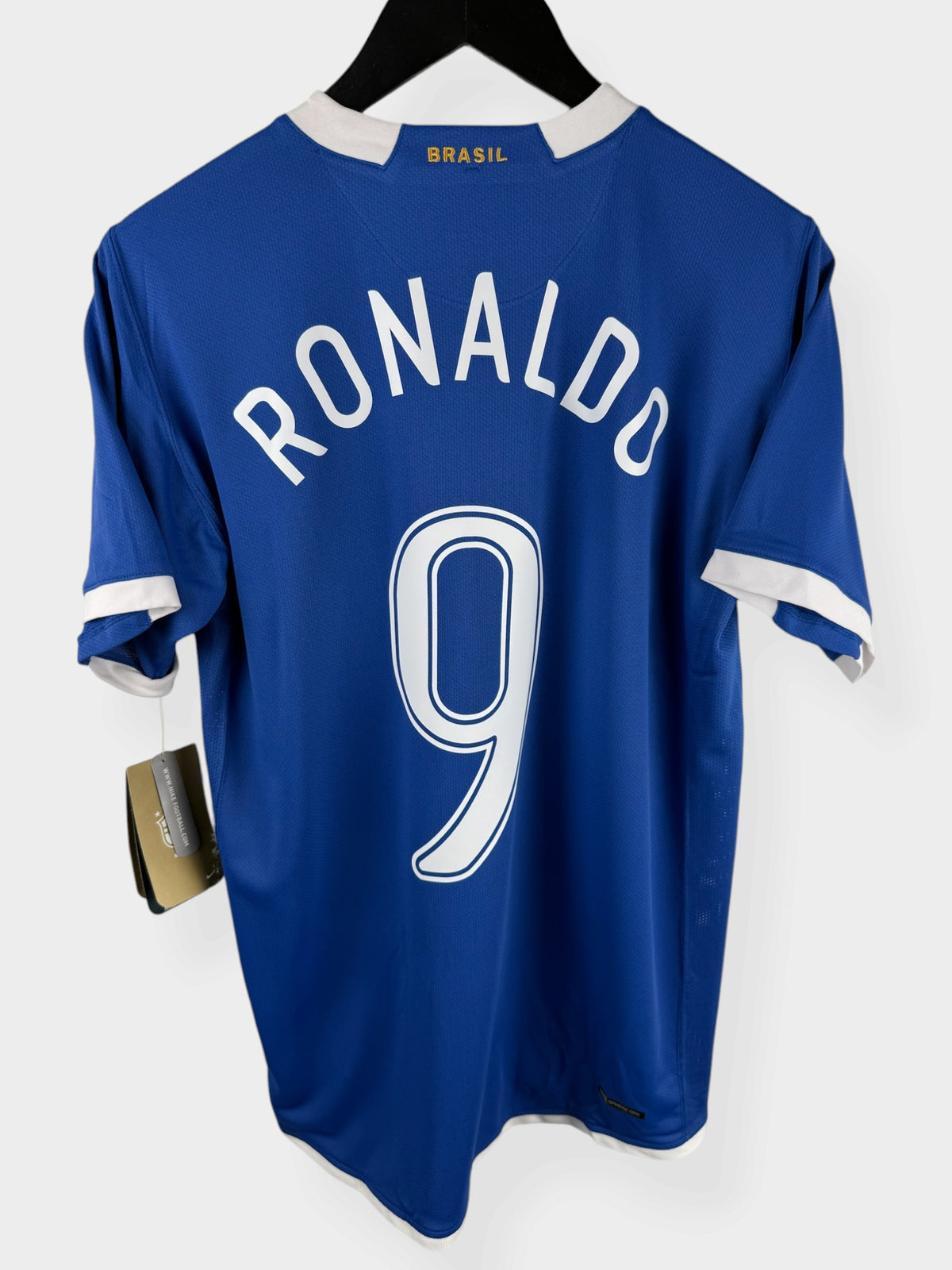 2006-08 BRAZIL AWAY SHIRT RONALDO #9 M - Authentic Football Club