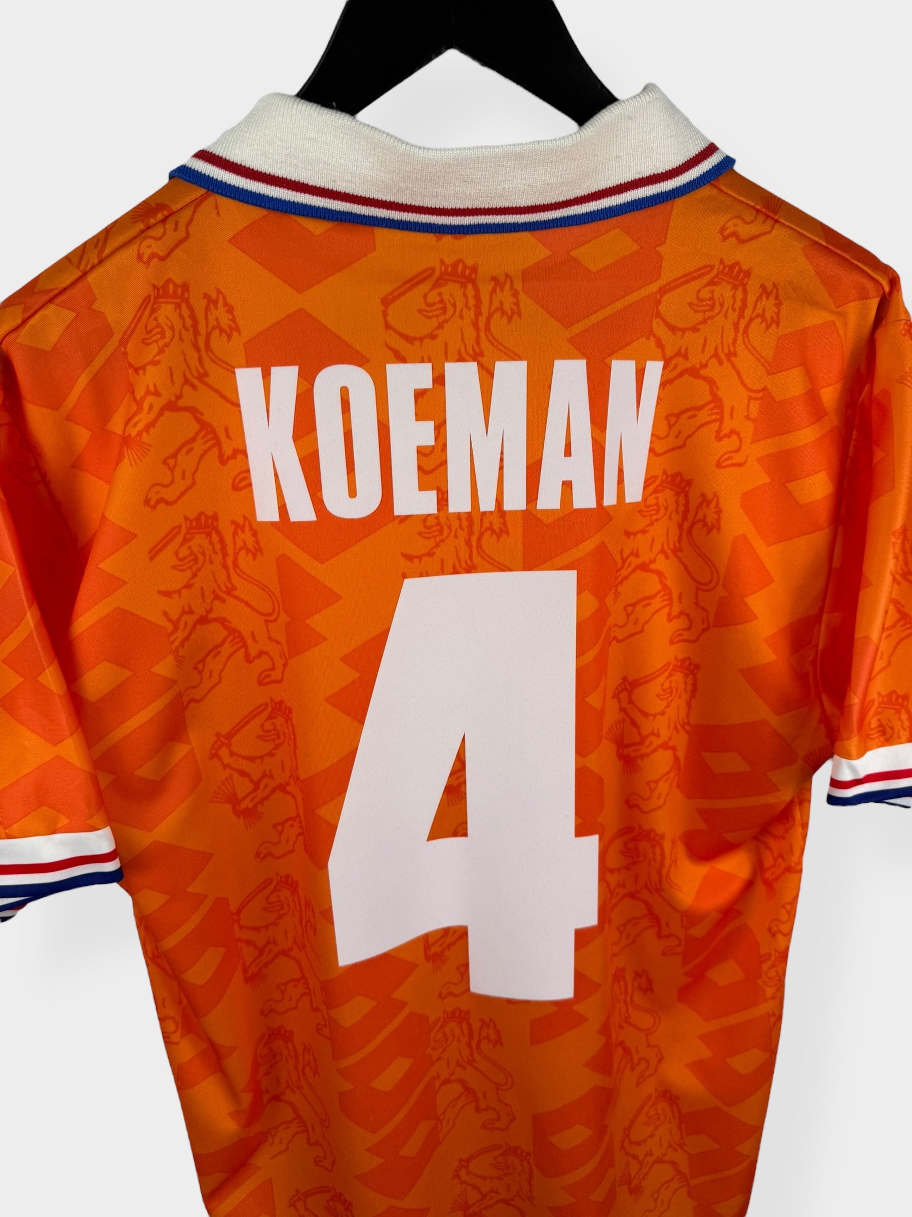 1994-95 NETHERLANDS HOME SHIRT KOEMAN #4 S - Authentic Football Club