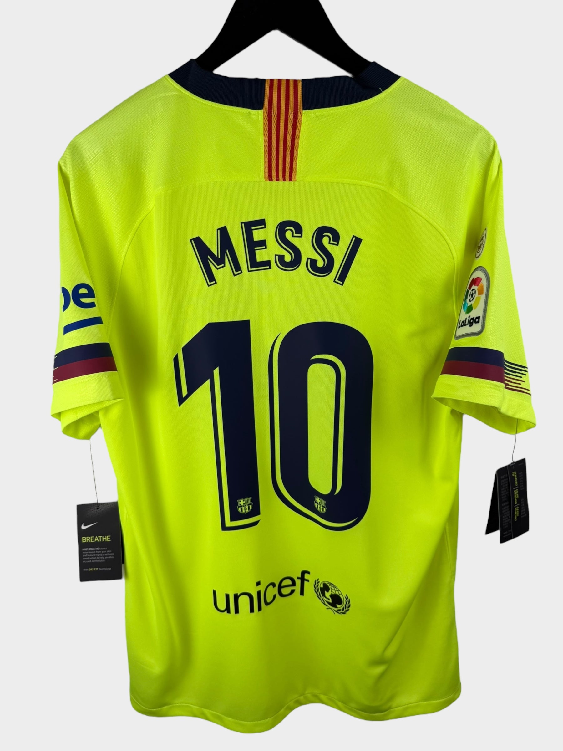 2018-19 BARCELONA AWAY SHIRT MESSI #10 L