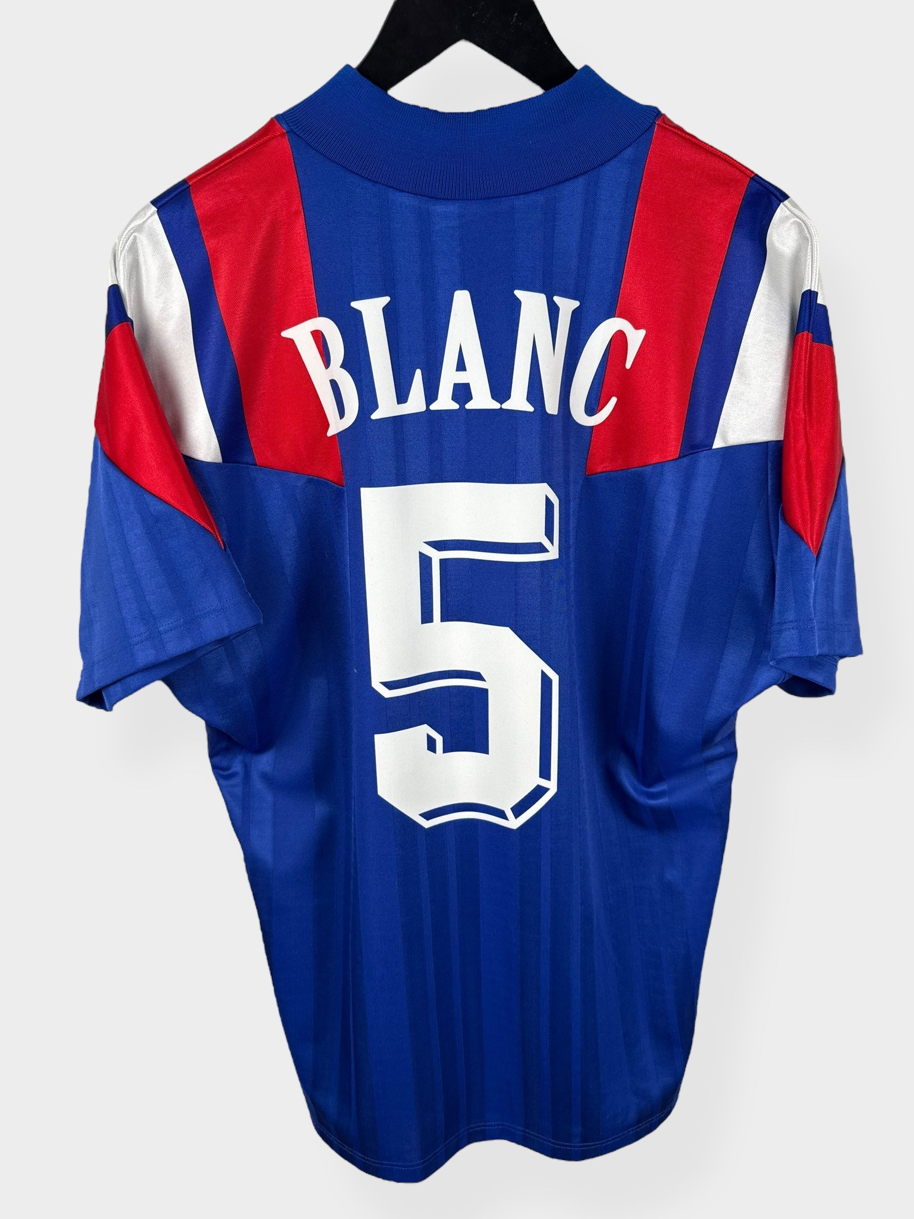 1992-93 FRANCE HOME SHIRT BLANC #5 M - Authentic Football Club