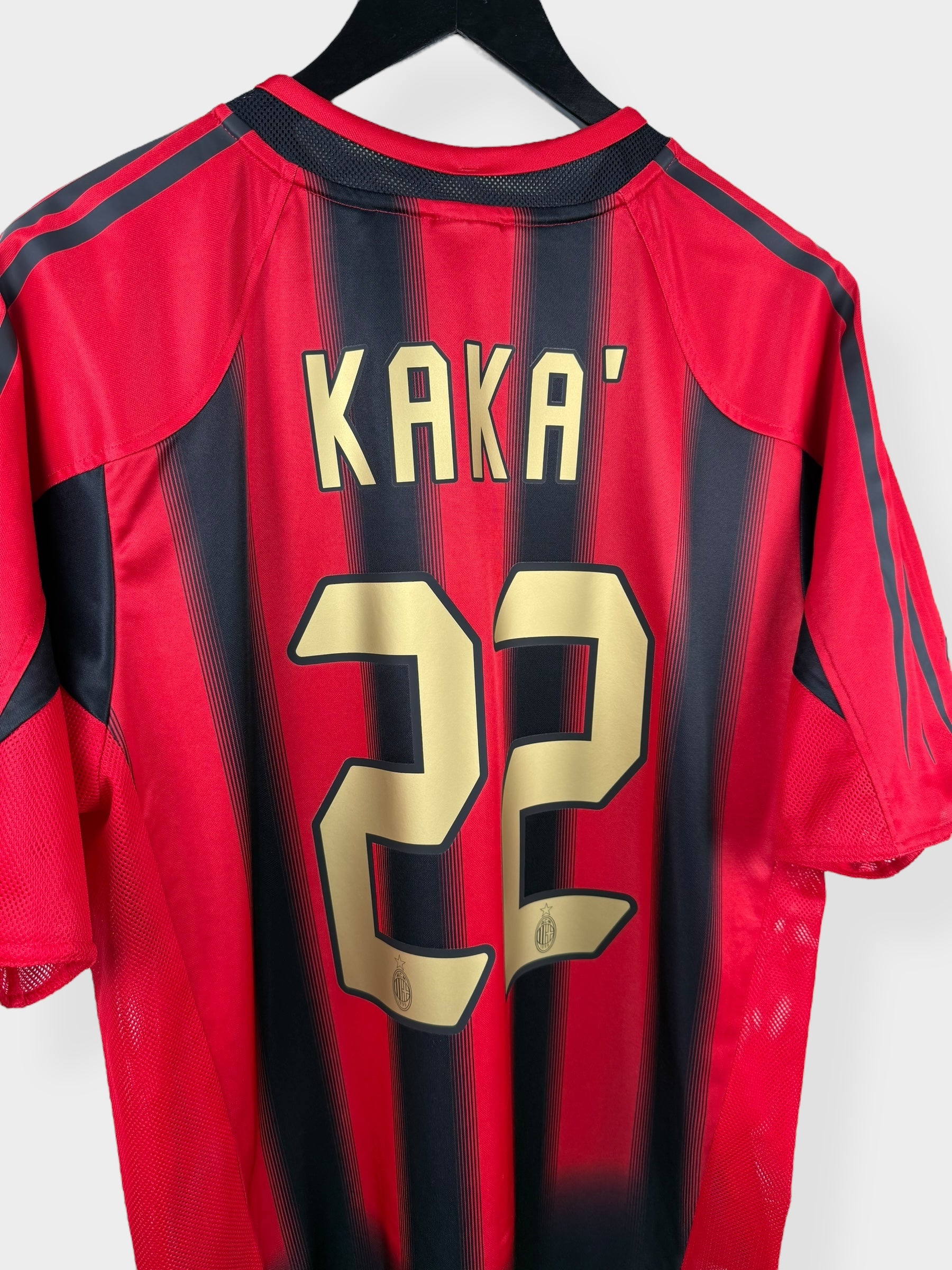2004-05 AC MILAN HOME SHIRT KAKA #22 L