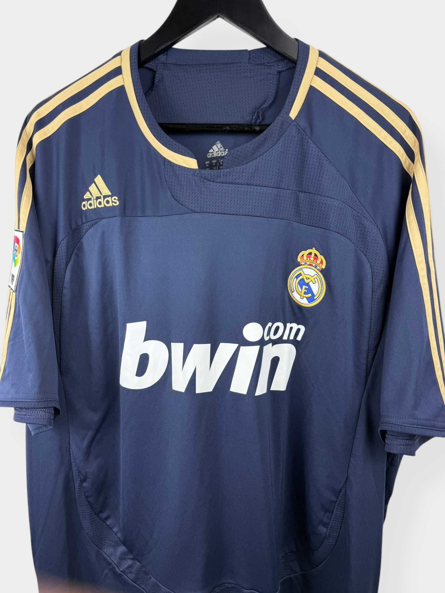 2007-08 REAL MADRID AWAY SHIRT GUTI.HAZ #14 XL