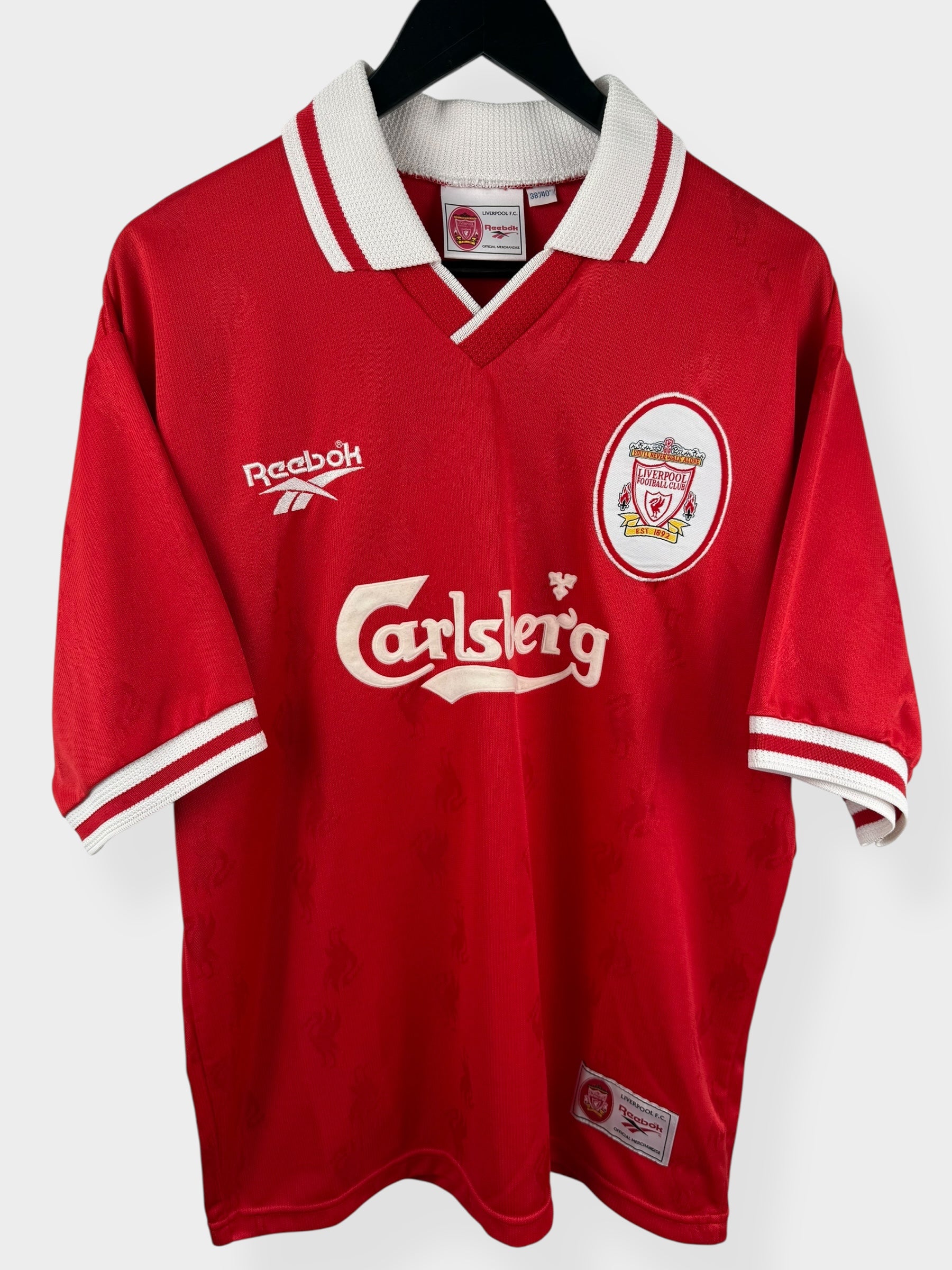 1996-98 LIVERPOOL HOME SHIRT FOWLER #9 M 1996-98 LIVERPOOL HOME SHIRT FOWLER #9 M