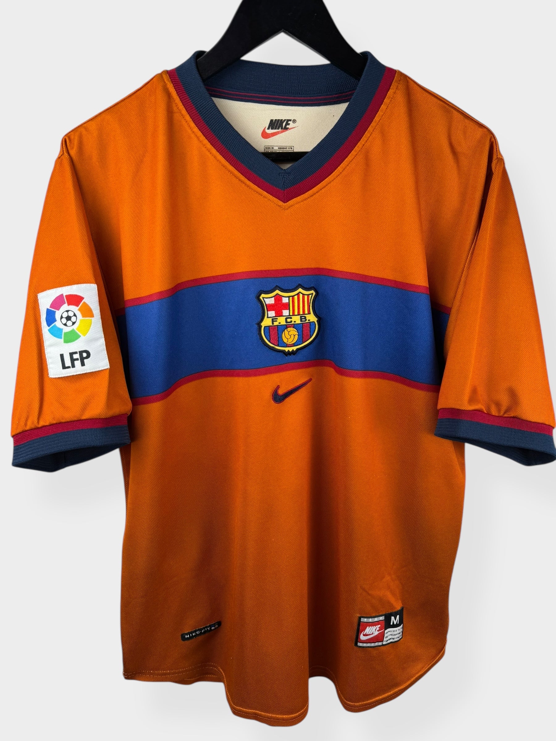 Barcelona NIKE 98/99 バルセロナ away 1998-99 BARCELONA AWAY SHIRT RIVALDO #11 M