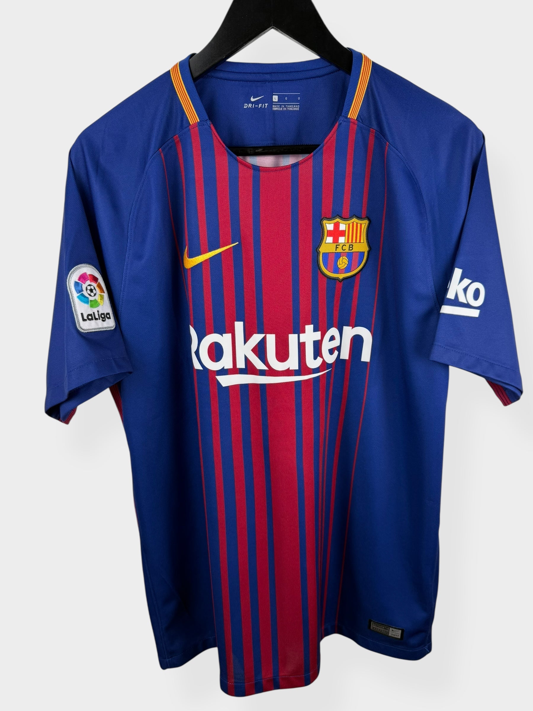 2017-18 BARCELONA HOME SHIRT MESSI #10 L - Authentic Football Club