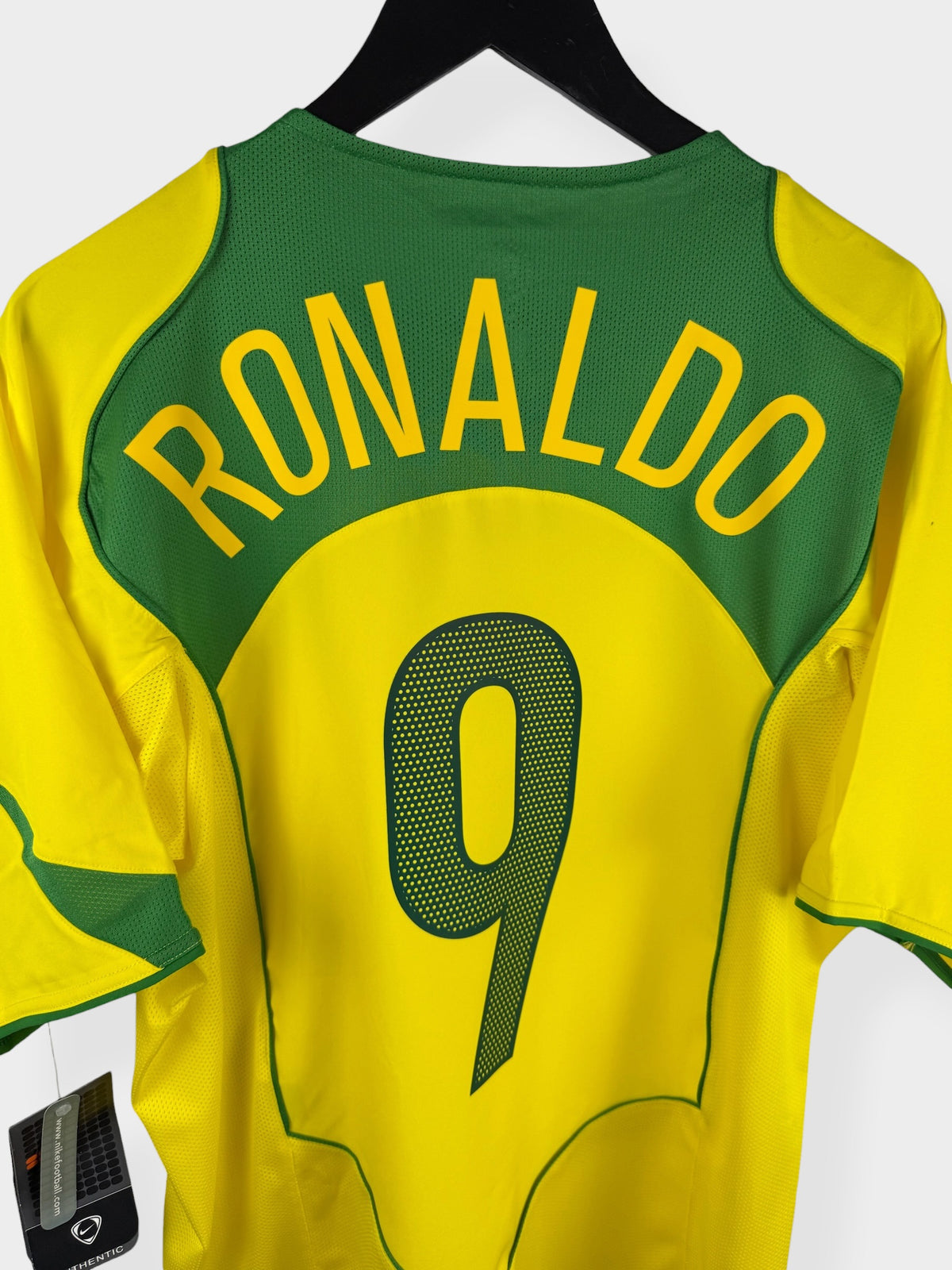 2004-06 BRAZIL HOME SHIRT RONALDO #9 L - Authentic Football Club