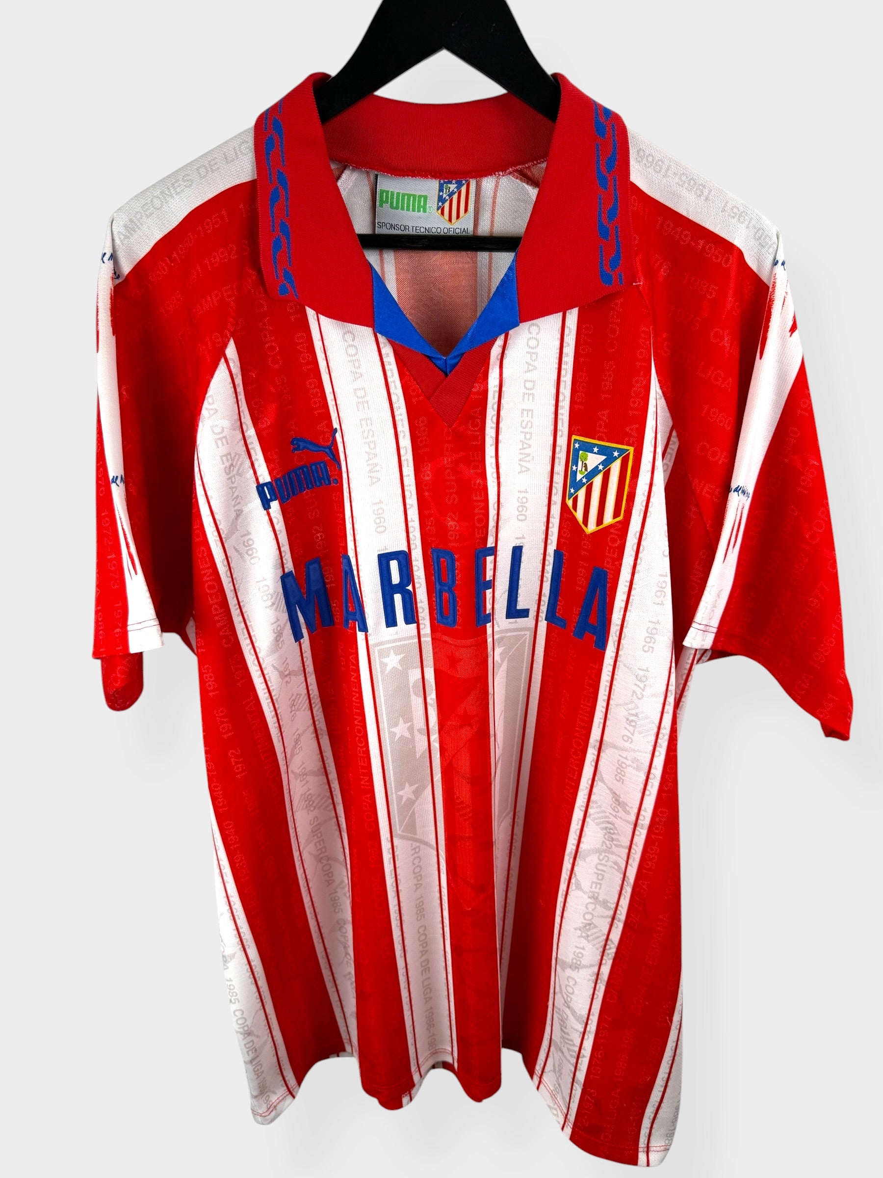 1995-96 ATLETICO MADRID HOME SHIRT L