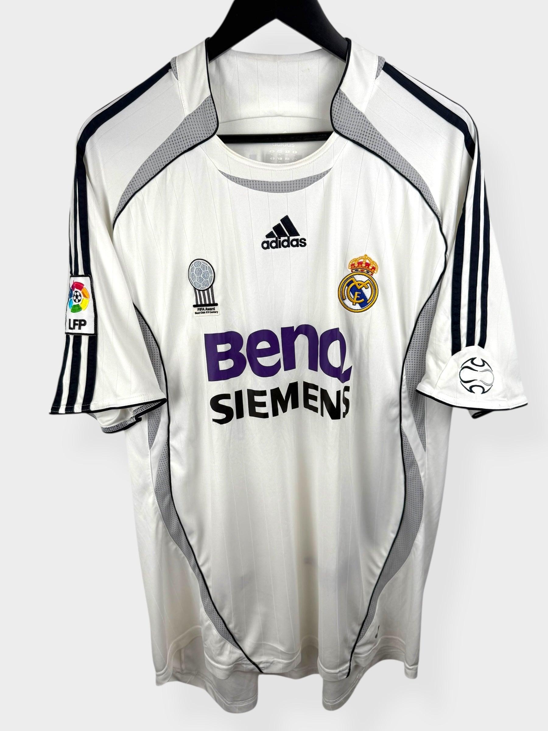 2006-07 REAL MADRID HOME SHIRT BECKHAM #23 XL - Authentic Football Club