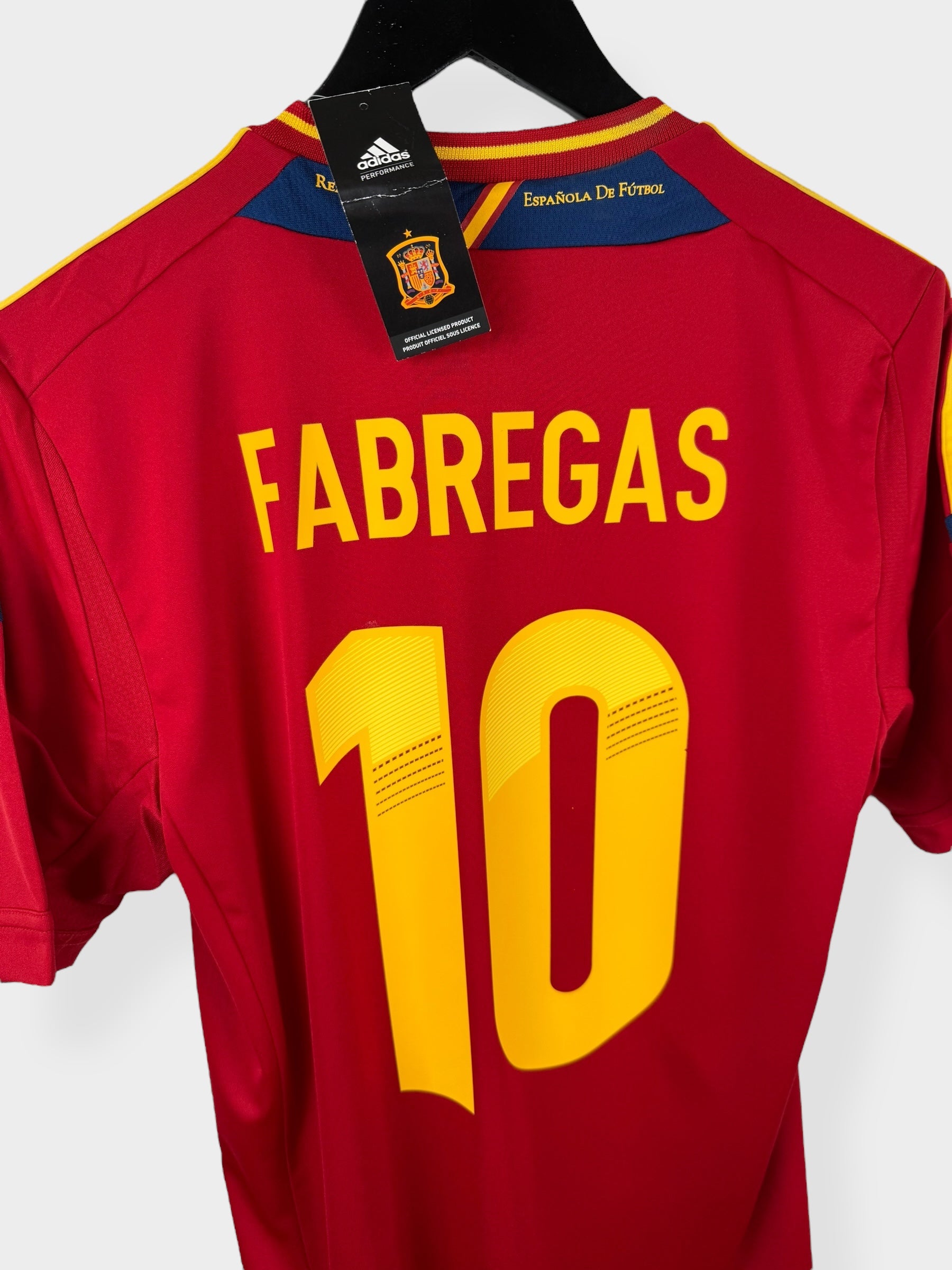 2011-12 SPAIN HOME SHIRT FABREGAS #10 S - Authentic Football Club