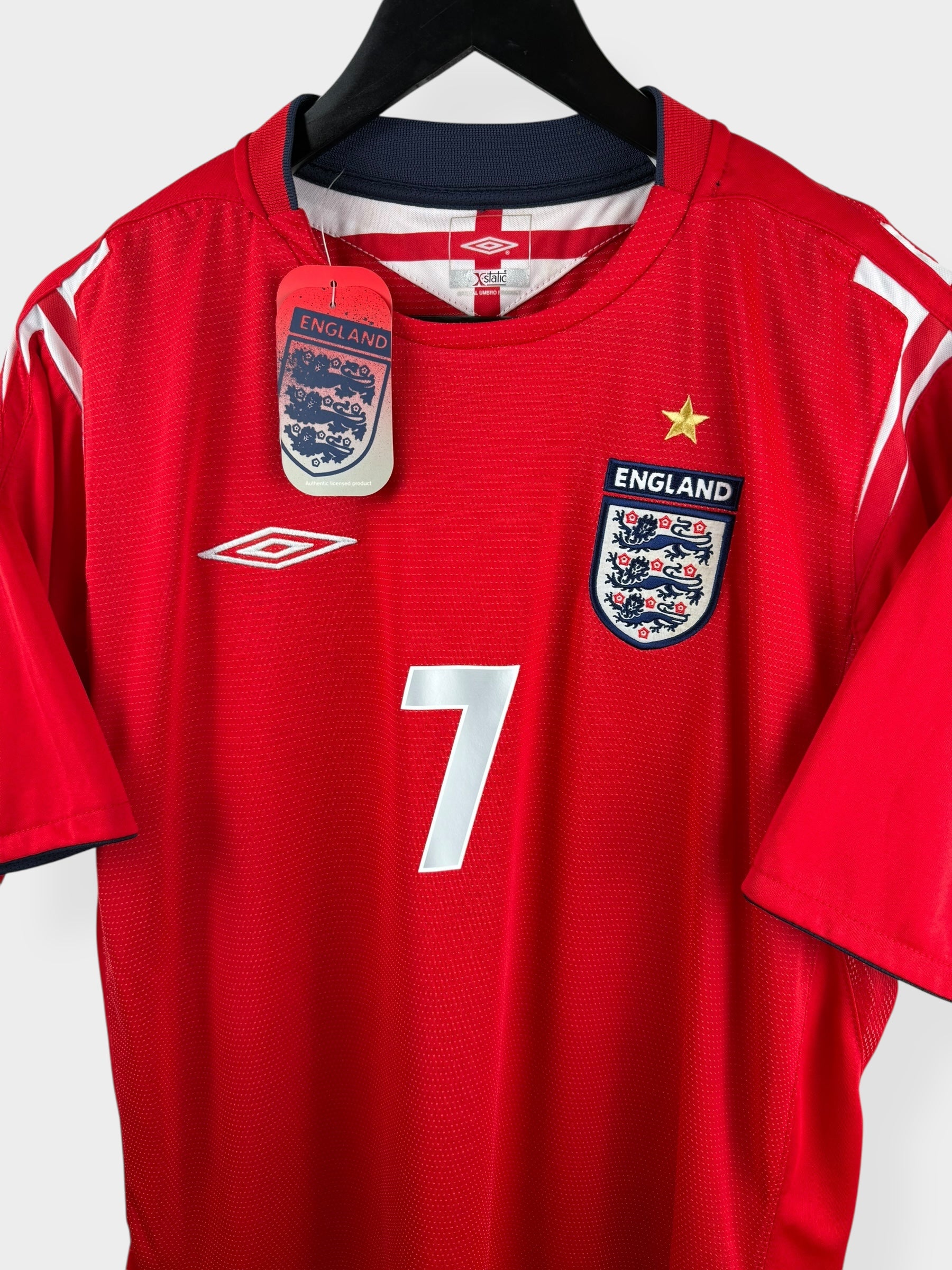 2004-06 ENGLAND AWAY SHIRT BECKHAM #7 L