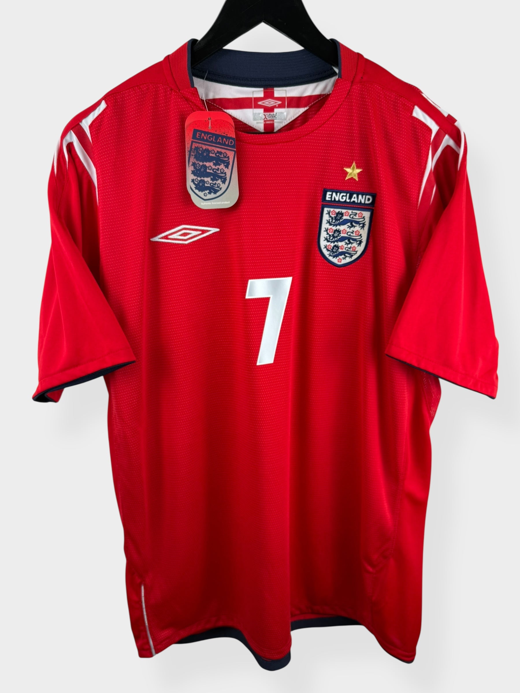 2004-06 ENGLAND AWAY SHIRT BECKHAM #7 L