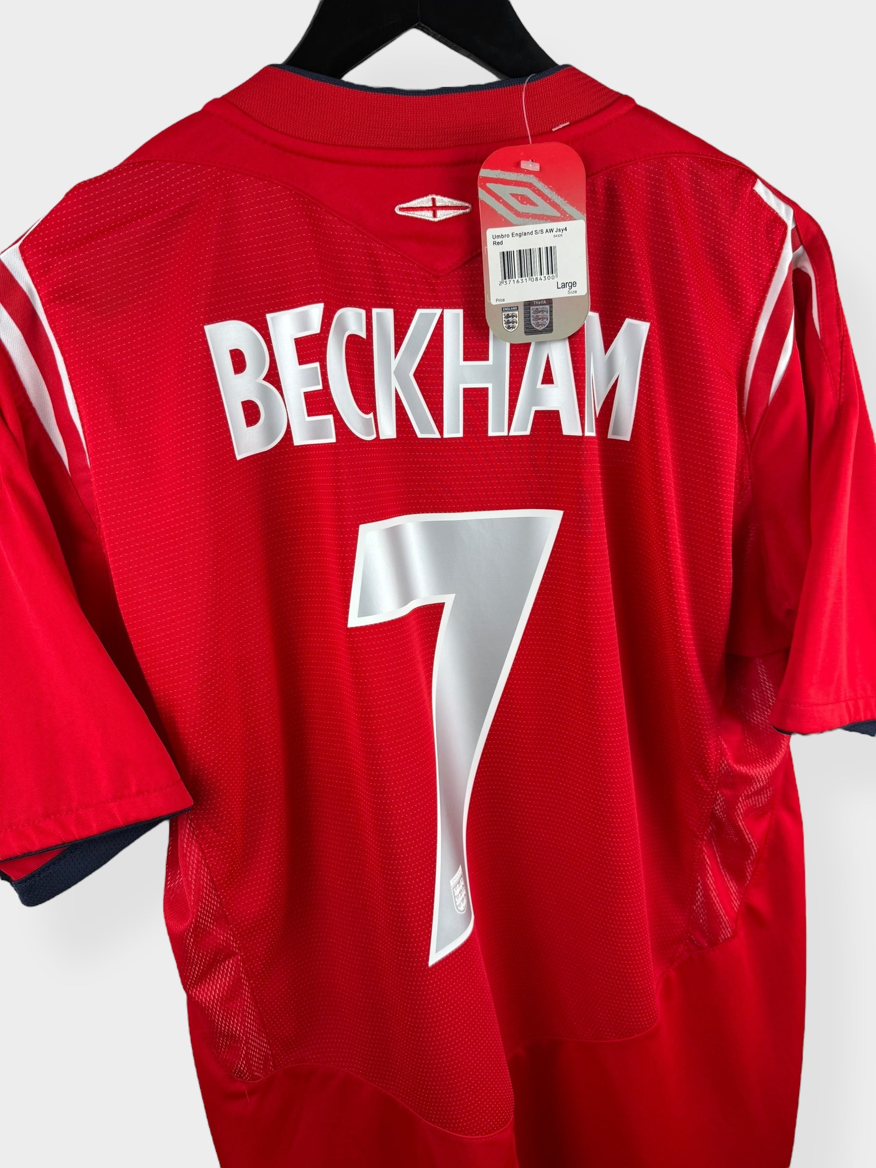 2004-06 ENGLAND AWAY SHIRT BECKHAM #7 L