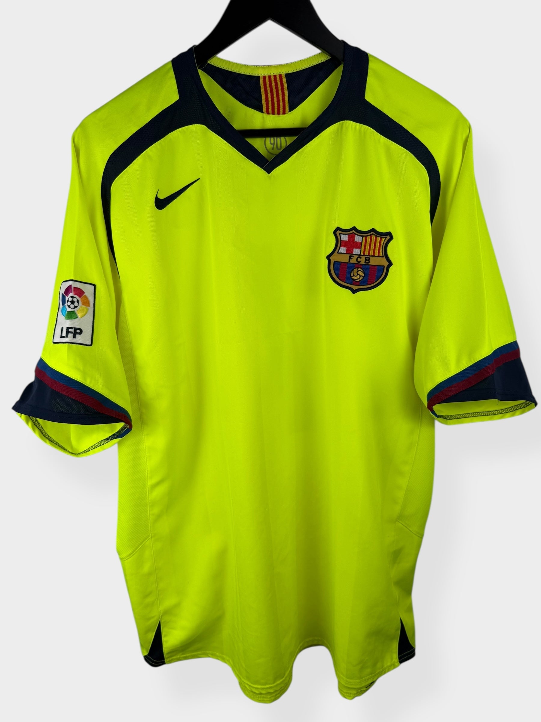 2005-06 BARCELONA AWAY SHIRT LARSSON # 7 XL - 195971