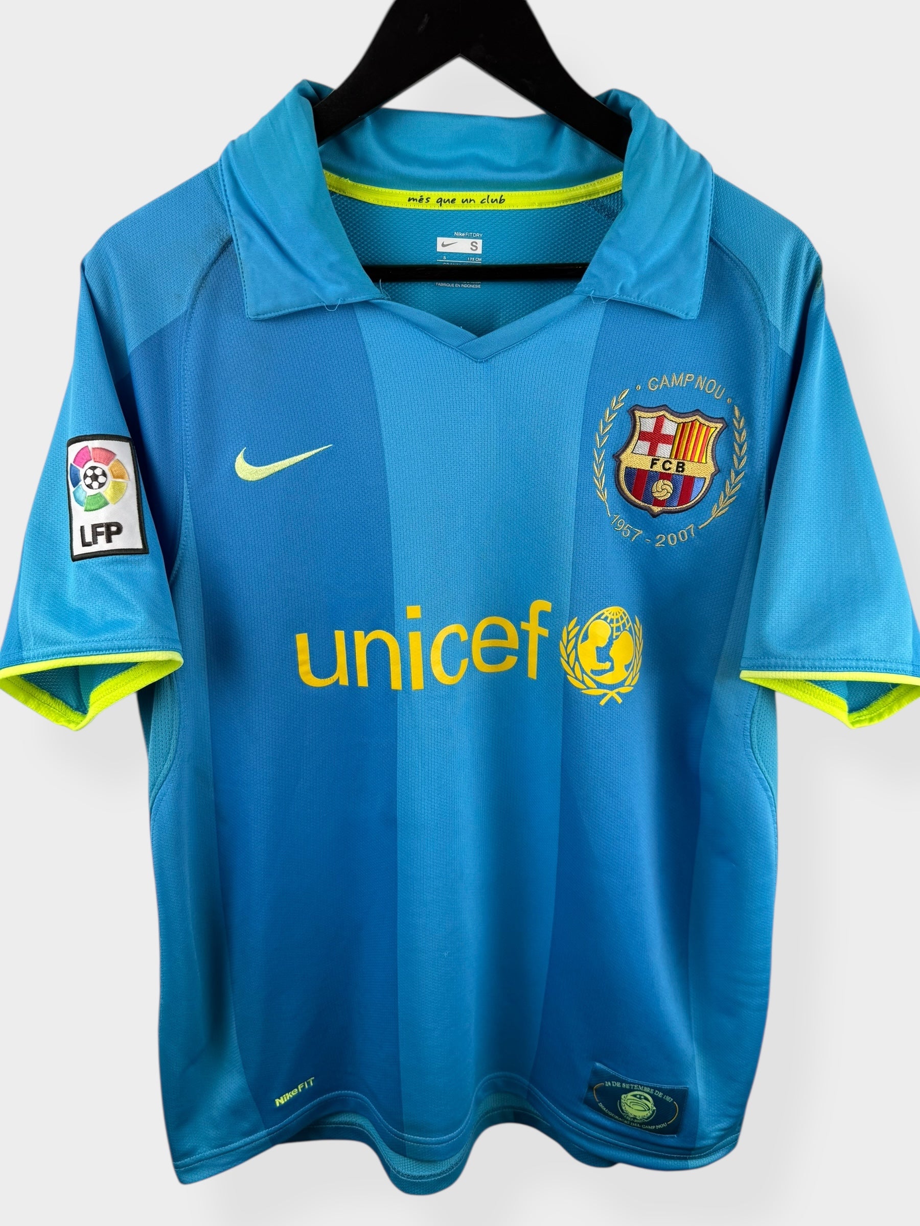 2007-08 Barcelona Away Shirt Henry #14 S - 237743-414