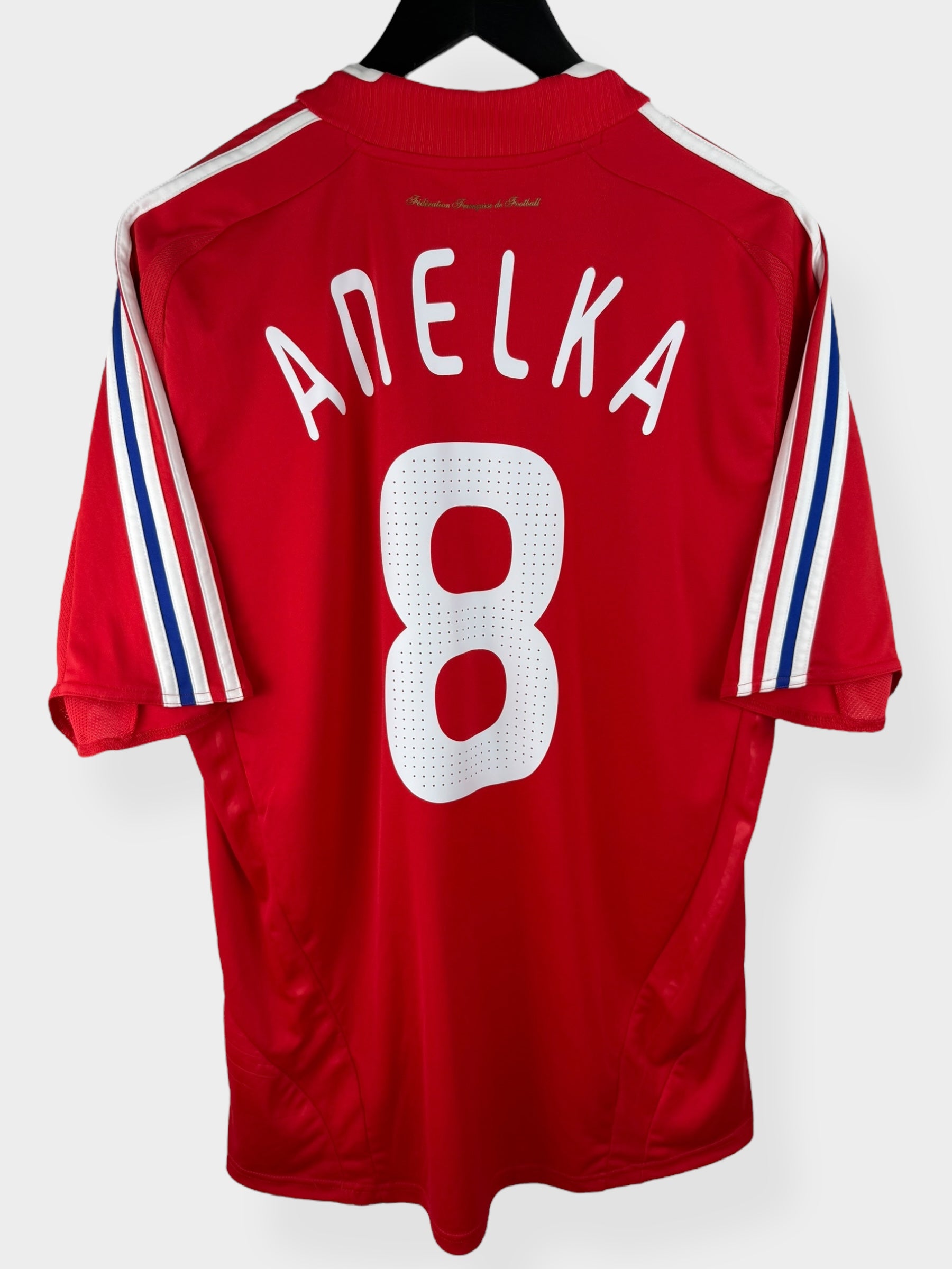 adidas アンリ フランス代表　サッカーユニフォーム　07／08 2007-08 FRANCE AWAY SHIRT ANELKA #8 L - 618916