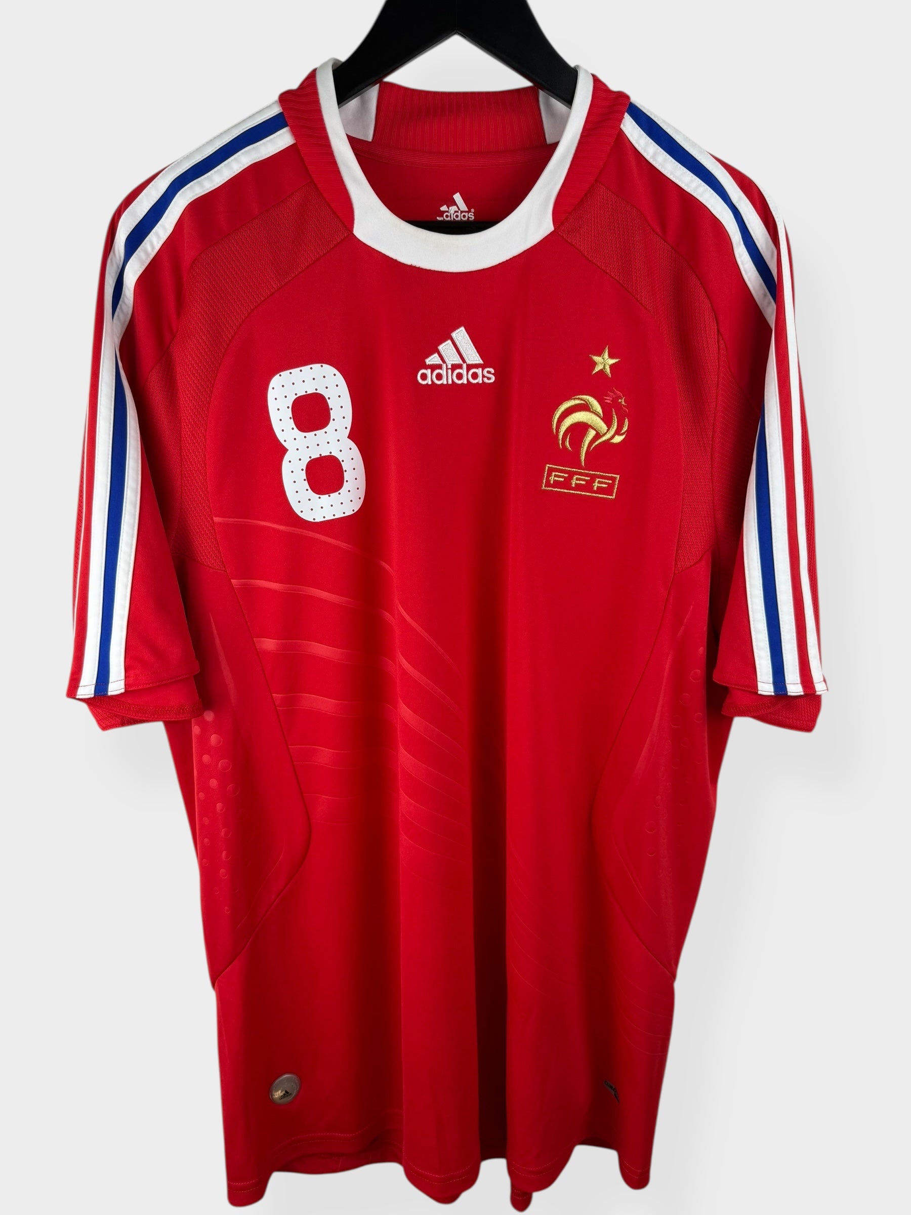 adidas アンリ フランス代表　サッカーユニフォーム　07／08 2007-08 FRANCE AWAY SHIRT ANELKA #8 L - 618916