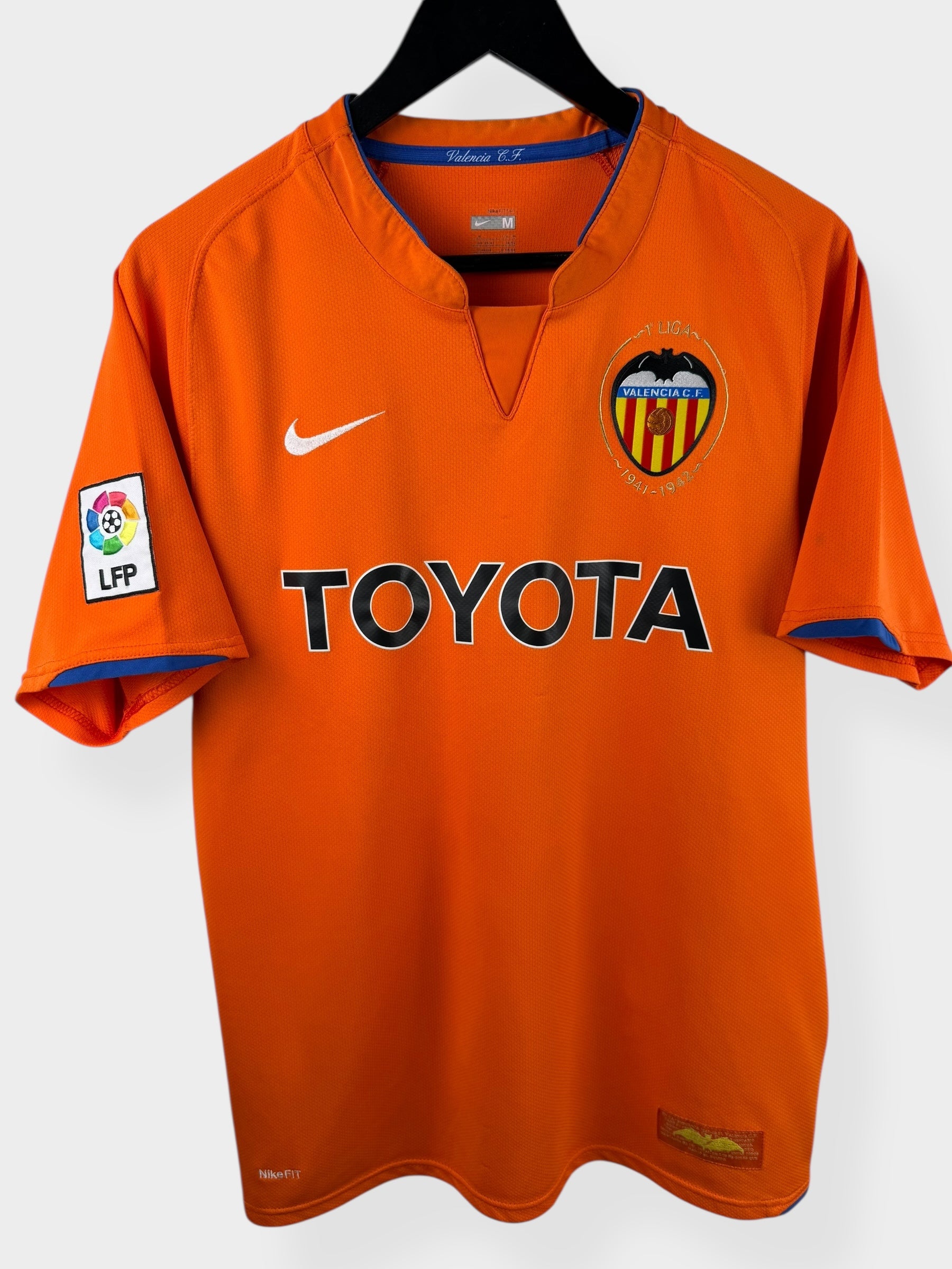 2007-08 VALENCIA AWAY SHIRT DAVID VILLA #7 M - 237782-815