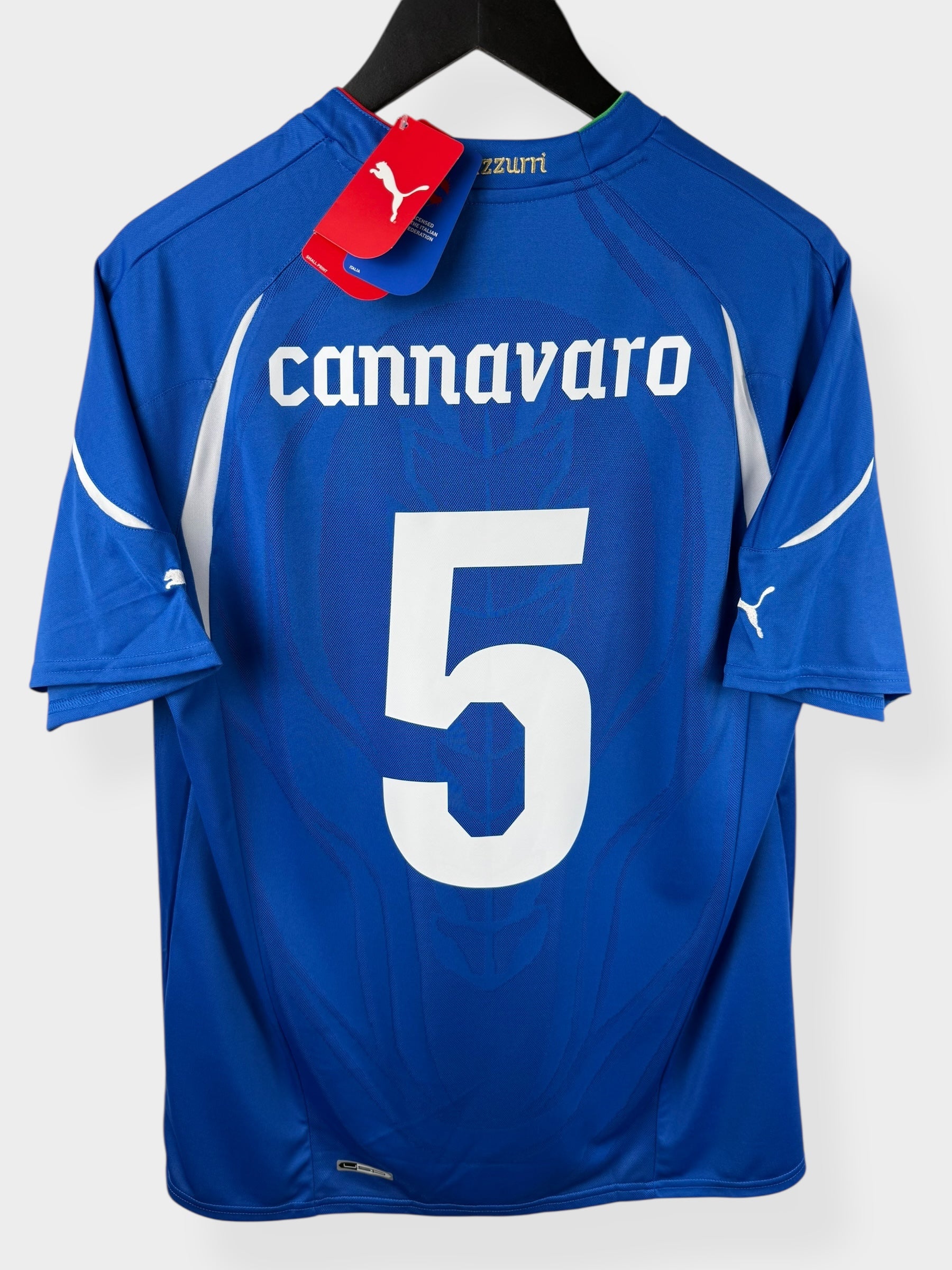 2010-12 ITALY HOME SHIRT CANNAVARO #5 L - 736646