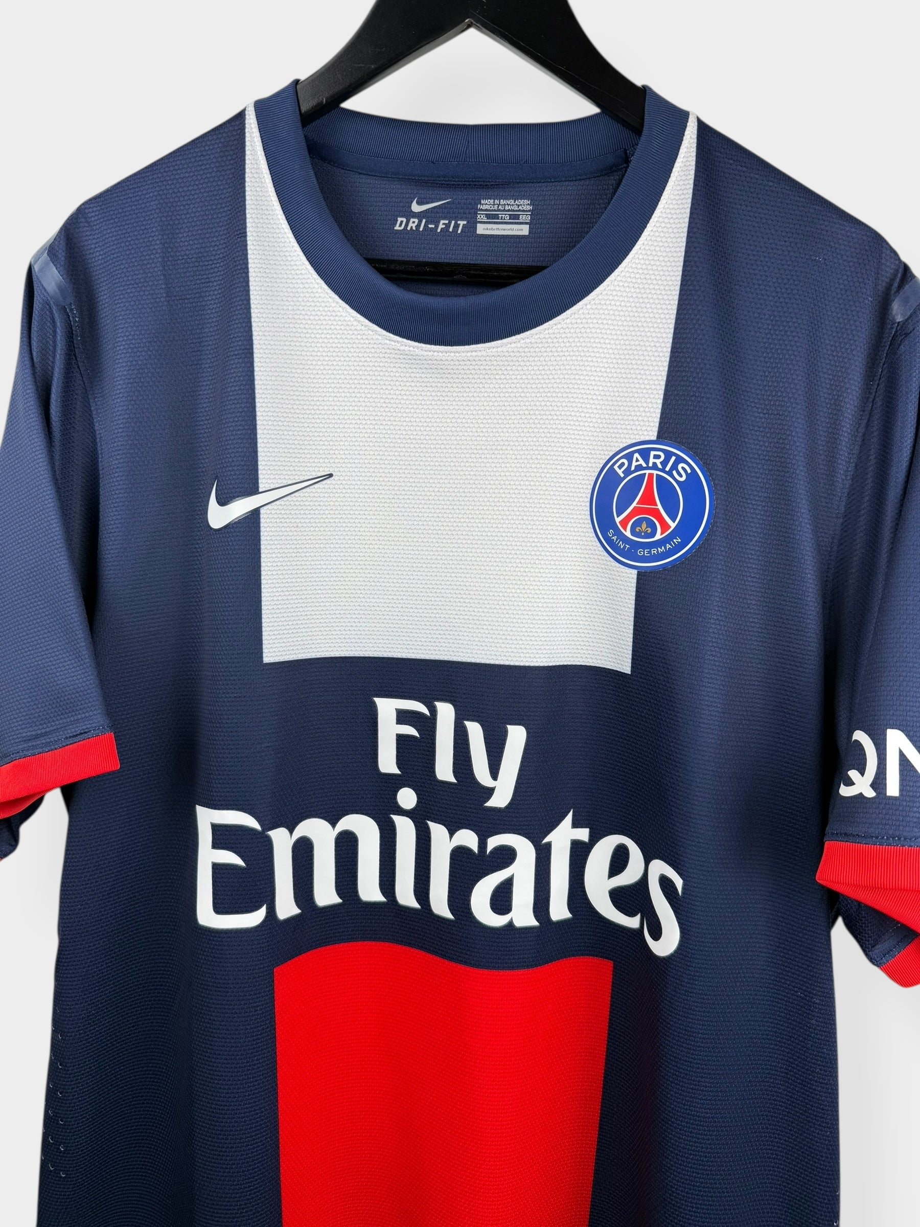 2013-14 PARIS SAINT GERMAIN HOME SHIRT PLAYER ISSUE BECKHAM #32