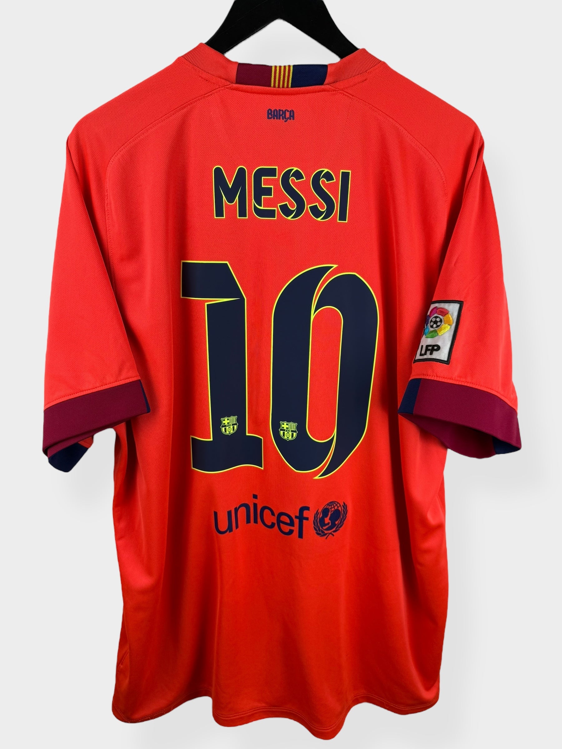 14-15 バルセロナ 半袖 シャツ メッシ MESSI 10番 2014-15 BARCELONA AWAY SHIRT MESSI #10 XXL - 610595-672