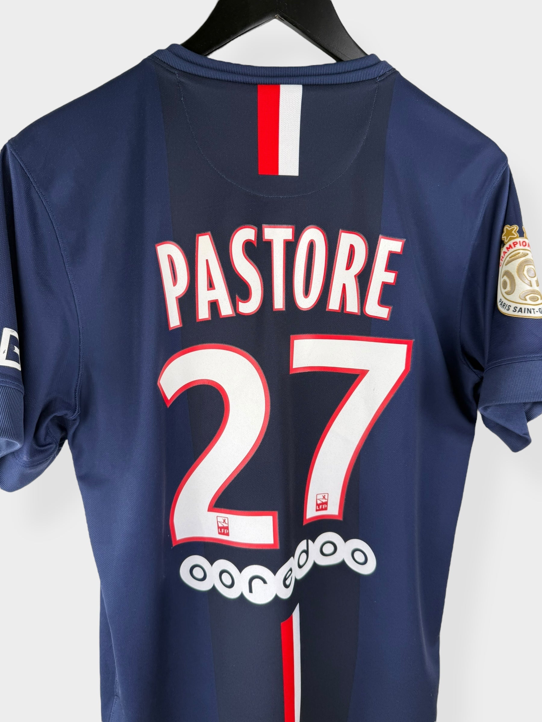 2014-15 PARIS SAINT-GERMAIN HOME SHIRT PASTORE #27 S - 616857-411