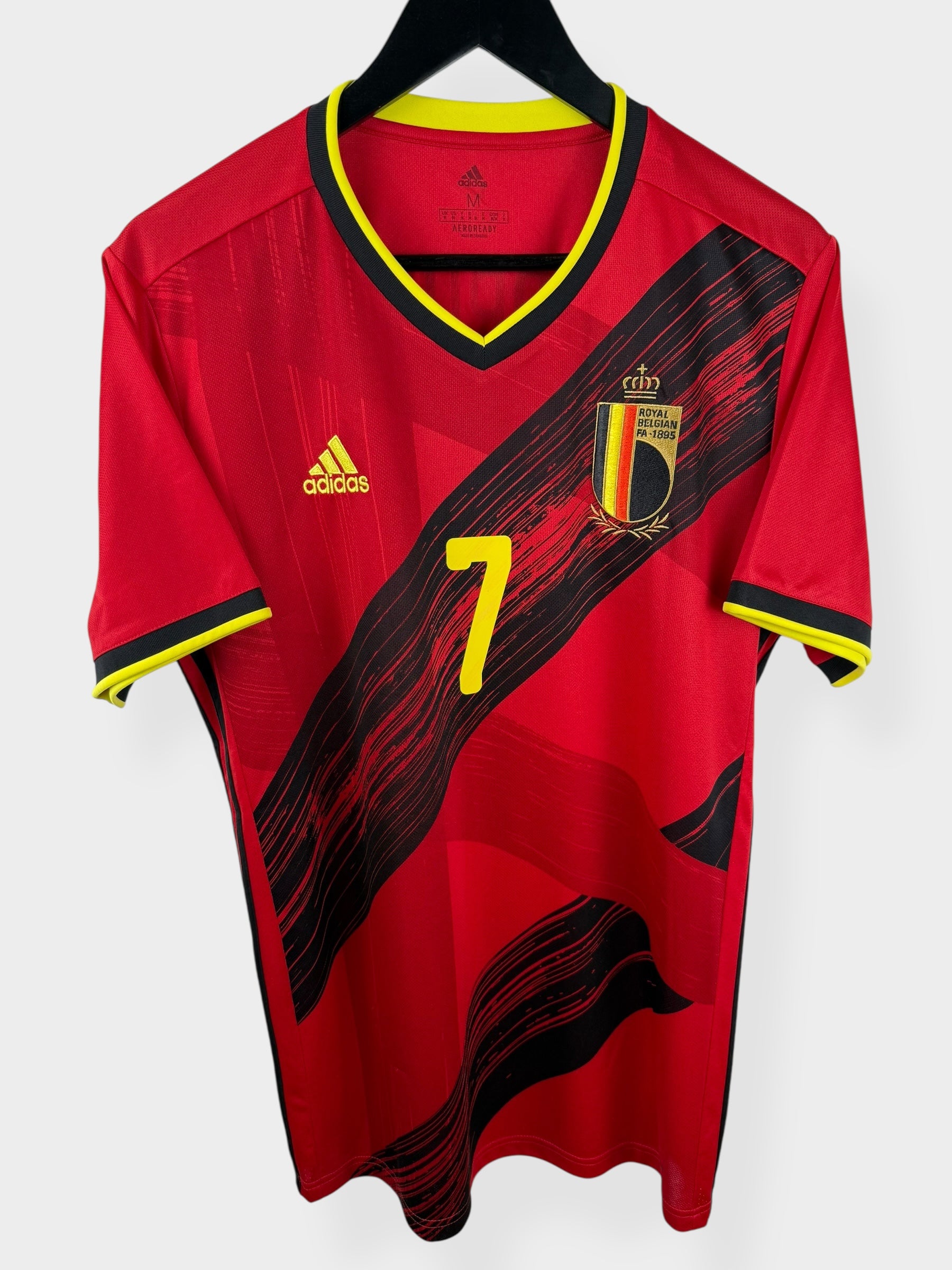 2020-21 BELGIUM HOME SHIRT DE BRUYNE #7 M - EJ8546