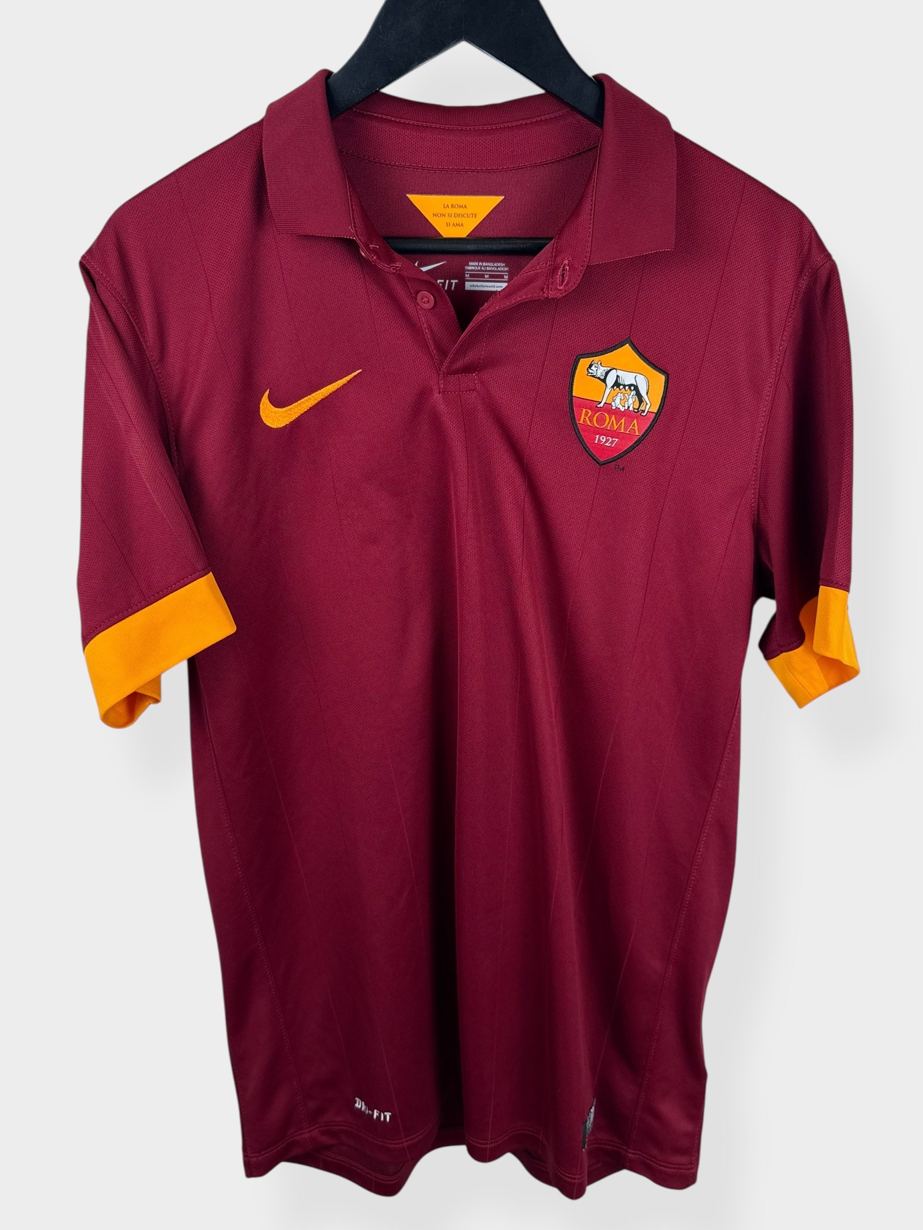 2014-15 AS ROMA HOME SHIRT TOTTI #10 M - Authentic Football Club