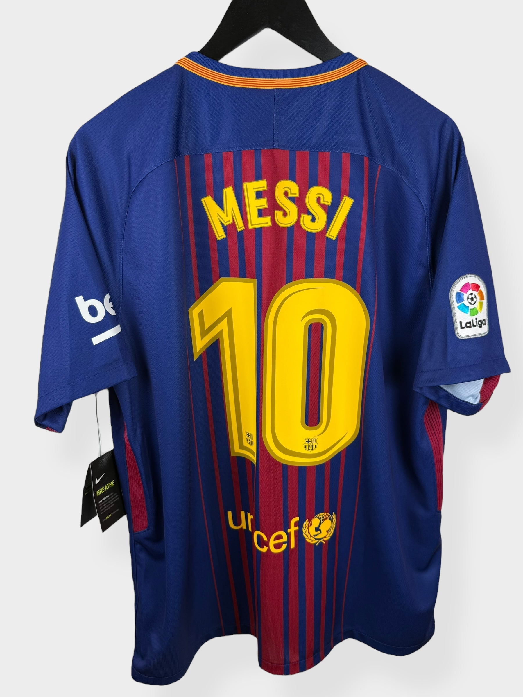 2017-18 BARCELONA HOME SHIRT MESSI #10 XL