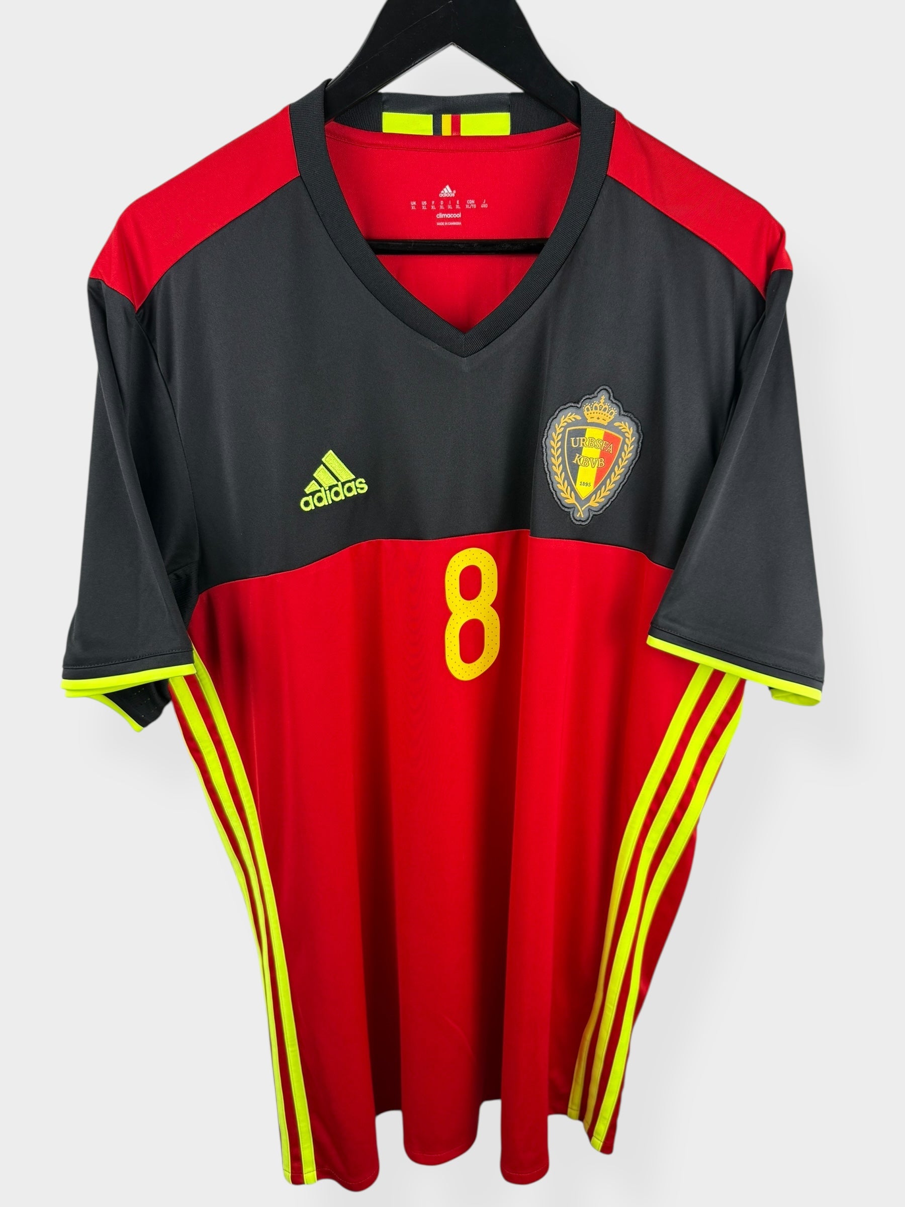 2016-17 BELGIUM HOME SHIRT FELLAINI #8 XL - Authentic Football Club