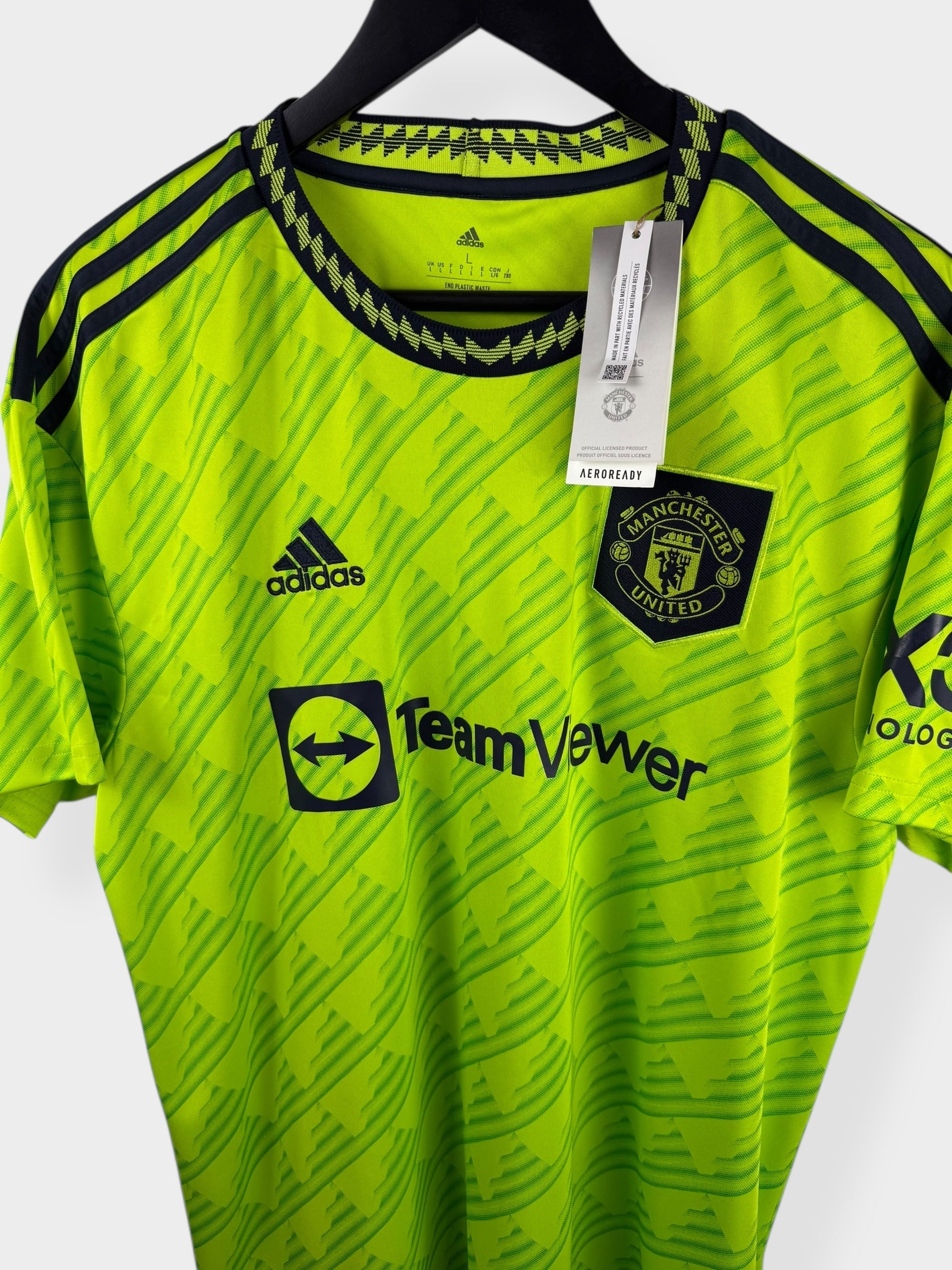 2022-23 MANCHESTER UNITED THIRD SHIRT L - Authentic Football Club