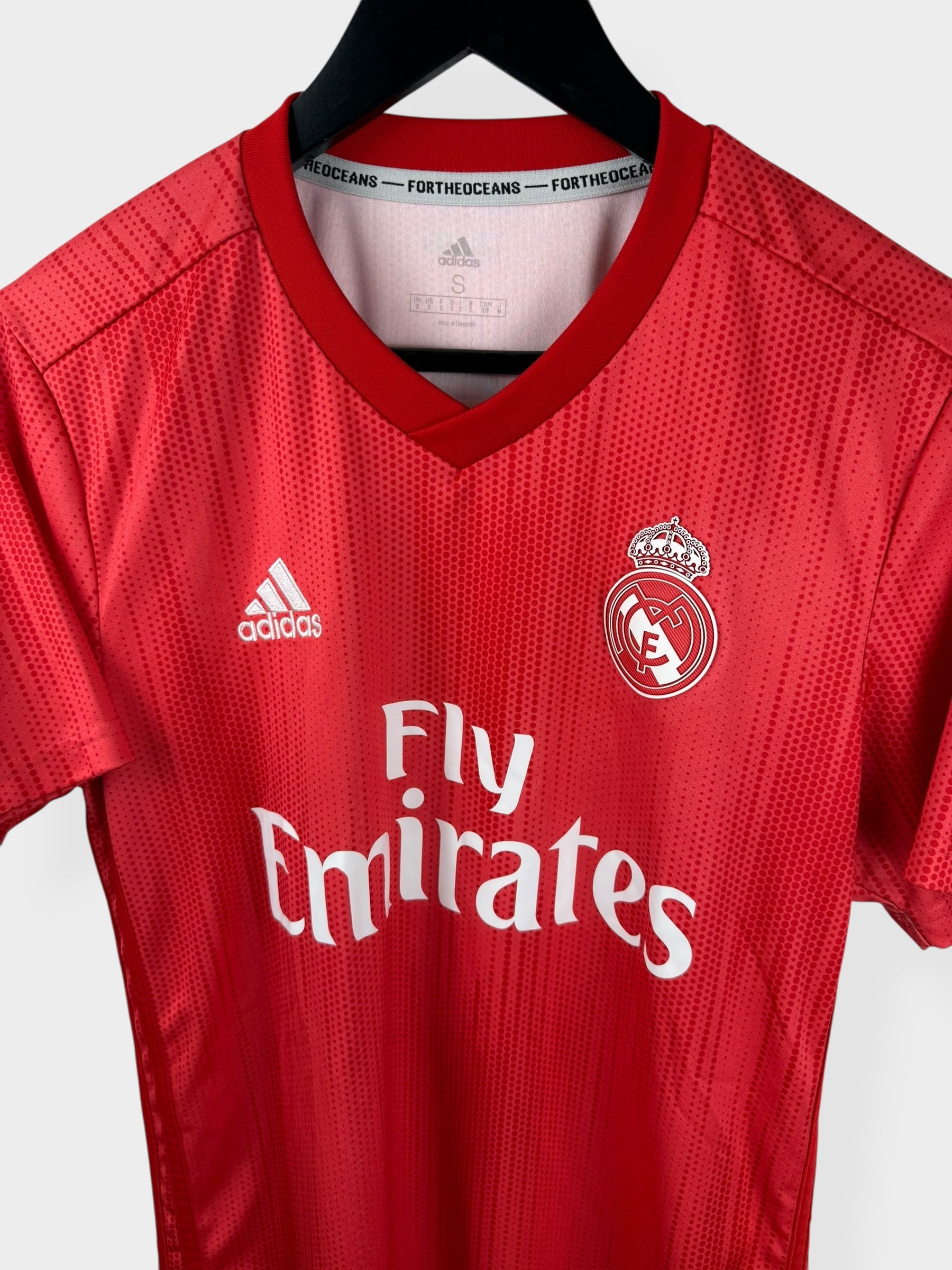 2018-19 REAL MADRID DERDE SHIRT BENZEMA #9 S