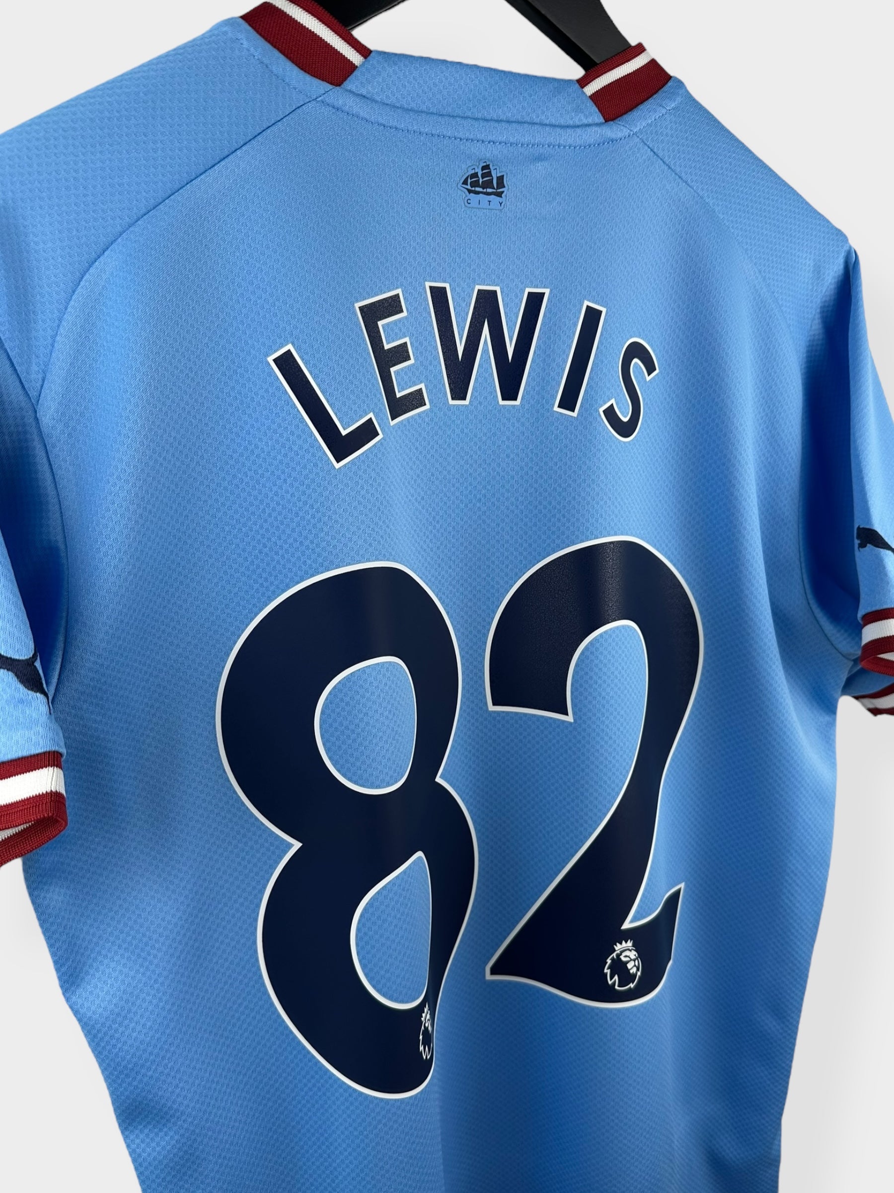2022-23 MANCHESTER CITY HOME SHIRT LEWIS #82 M