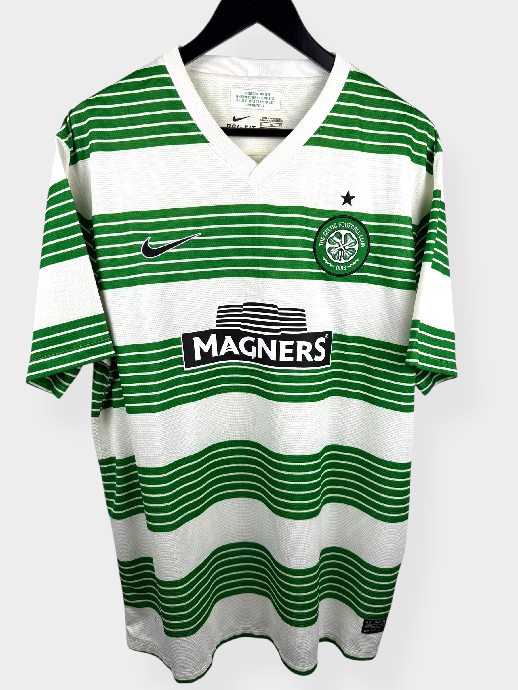 2013-15 CELTIC HOME SHIRT VIRGIL #4 XL