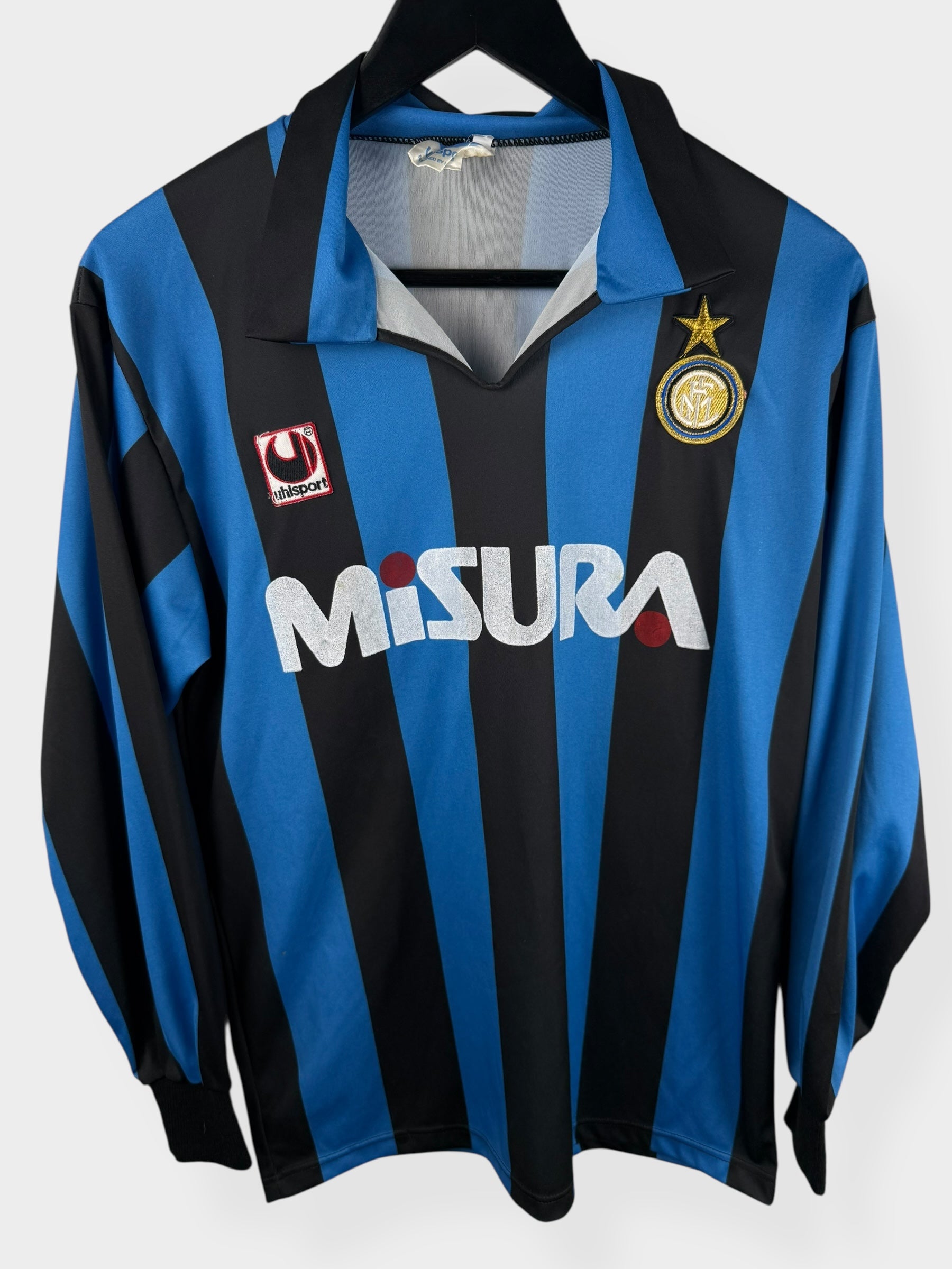 1989-90 INTER MILAN HOME SHIRT LS M