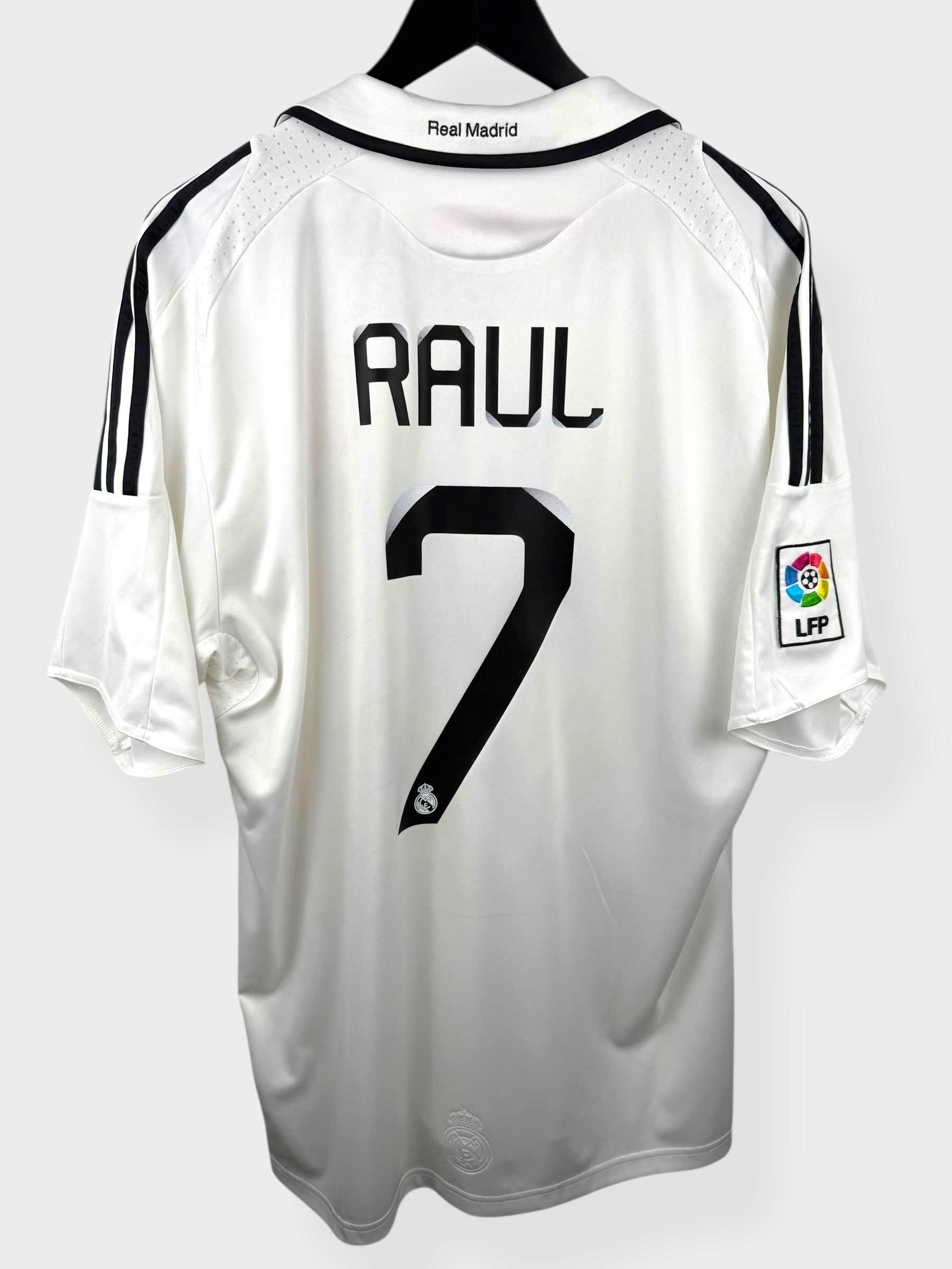 2008-09 REAL MADRID THUISSHIRT RAUL #7 XL