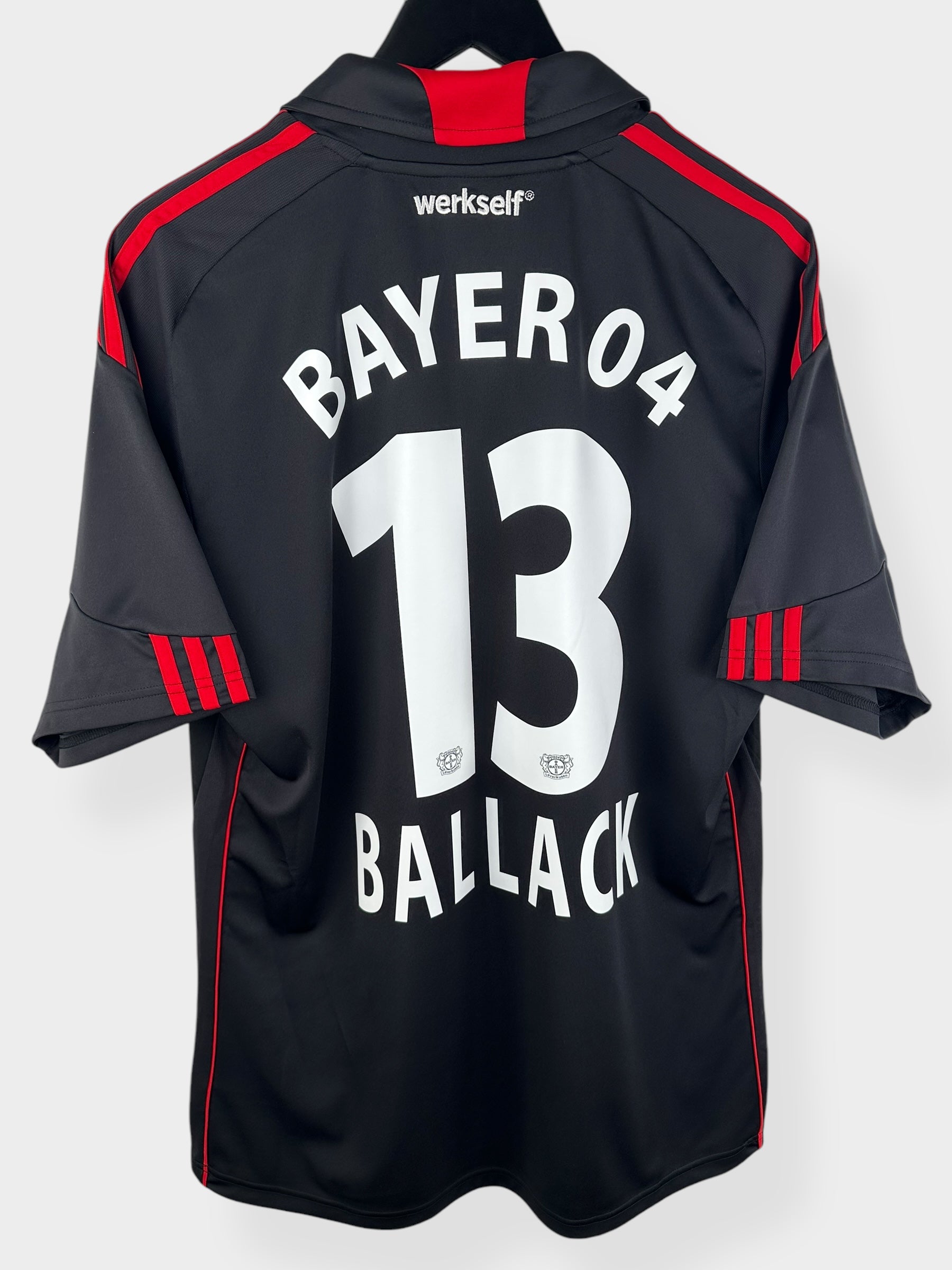 2010-11 BAYER LEVERKUSEN HOME SHIRT BALLACK #13 L