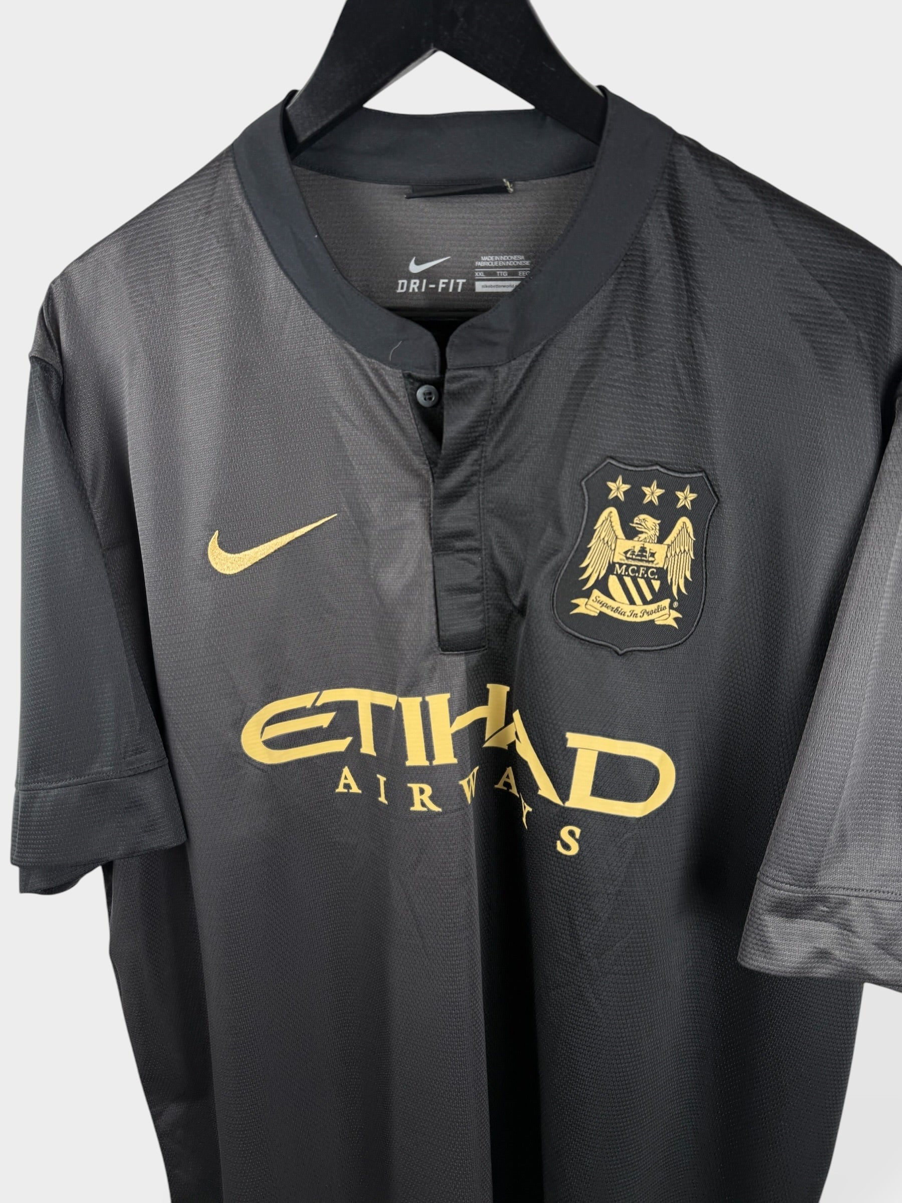 2013-14 MANCHESTER CITY AWAY SHIRT KUN AGUERO #16 XXL